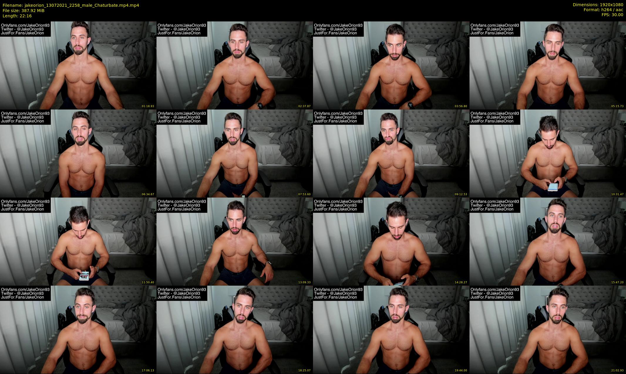 jakeorion — 23 minute Chaturbate male cam show recording, 1080p, Jul 13, 2021