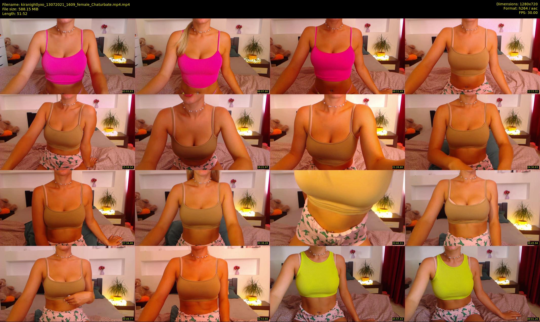 kiranightlyxo — 52 minute Chaturbate female cam show recording, 720p, Jul 13, 2021