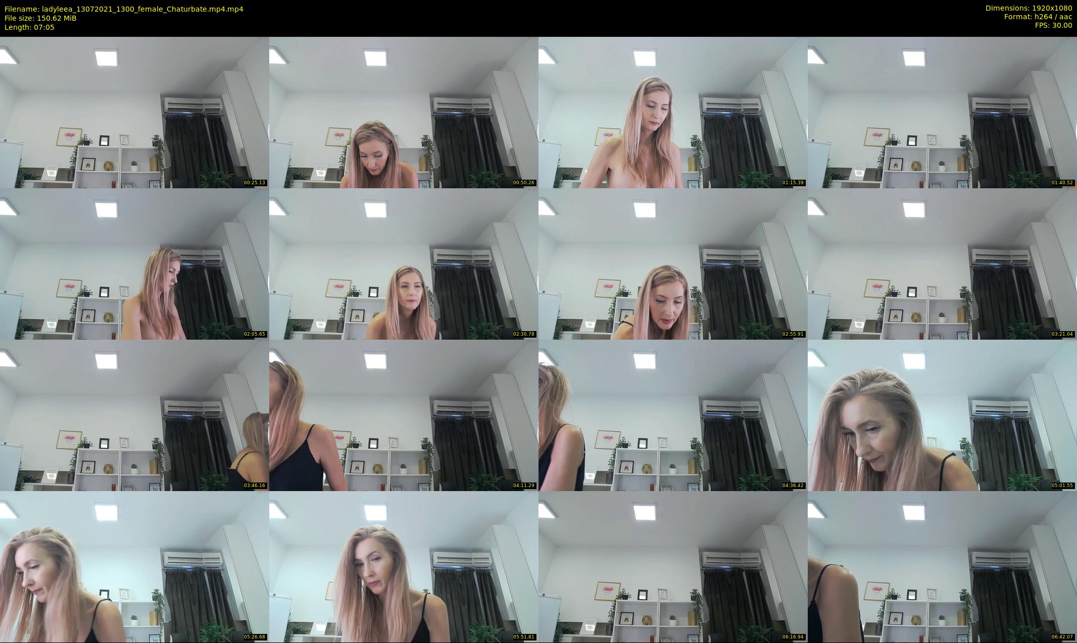 ladyleea — 8 minute Chaturbate female cam show recording, 1080p, Jul 13, 2021