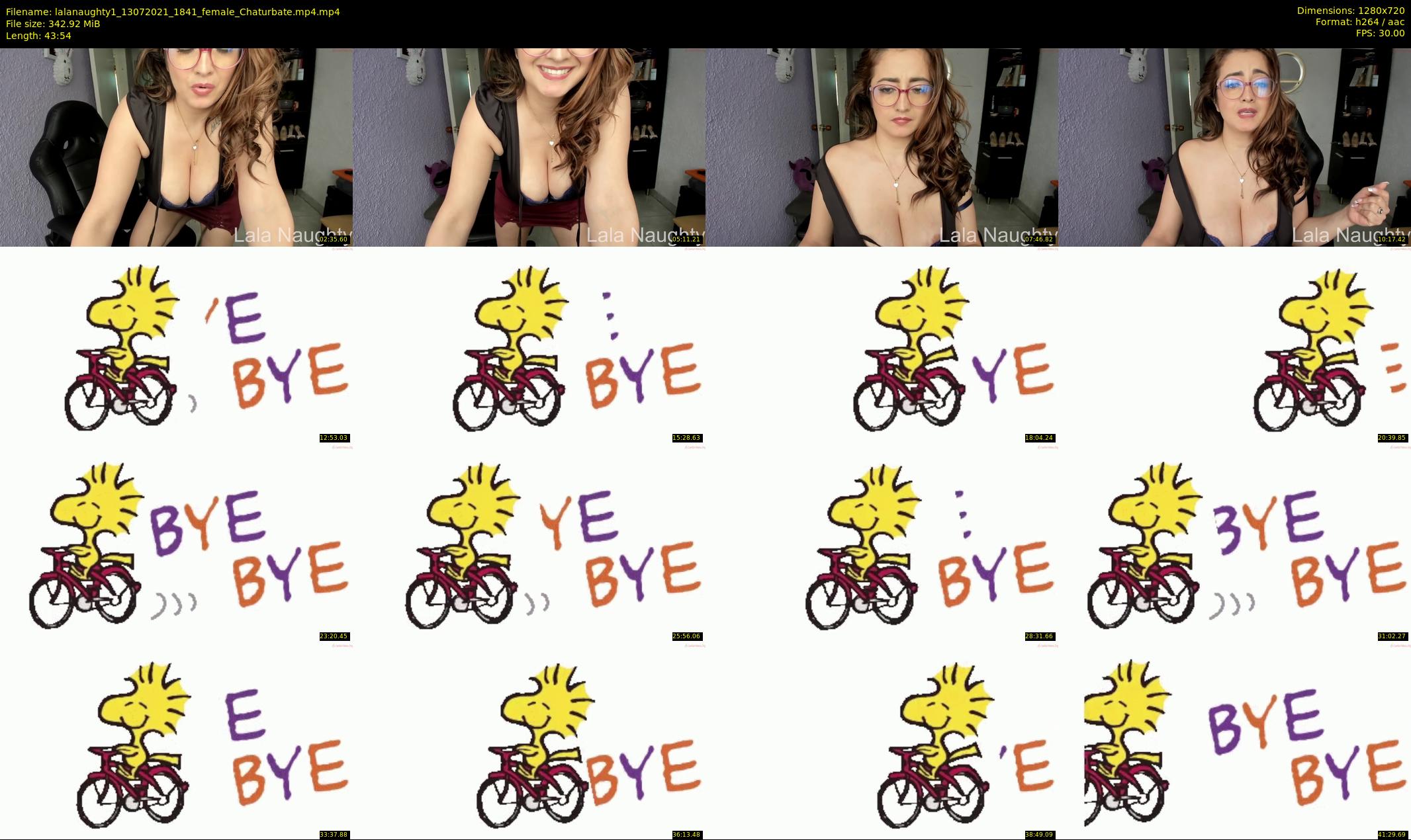 lalanaughty1 — 44 minute Chaturbate female cam show recording, 720p, Jul 13, 2021