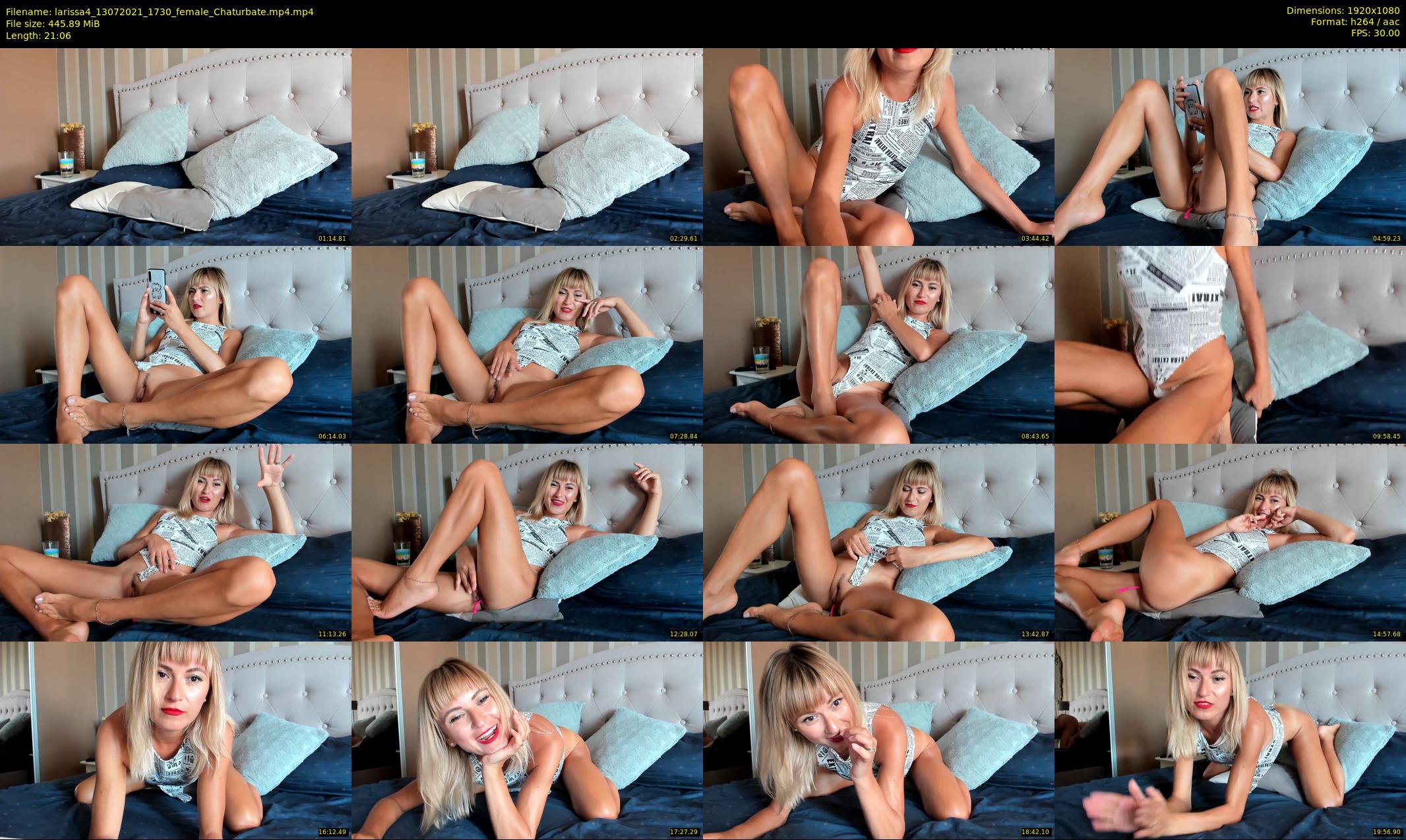 larissa4 — 22 minute Chaturbate female cam show recording, 1080p, Jul 13, 2021