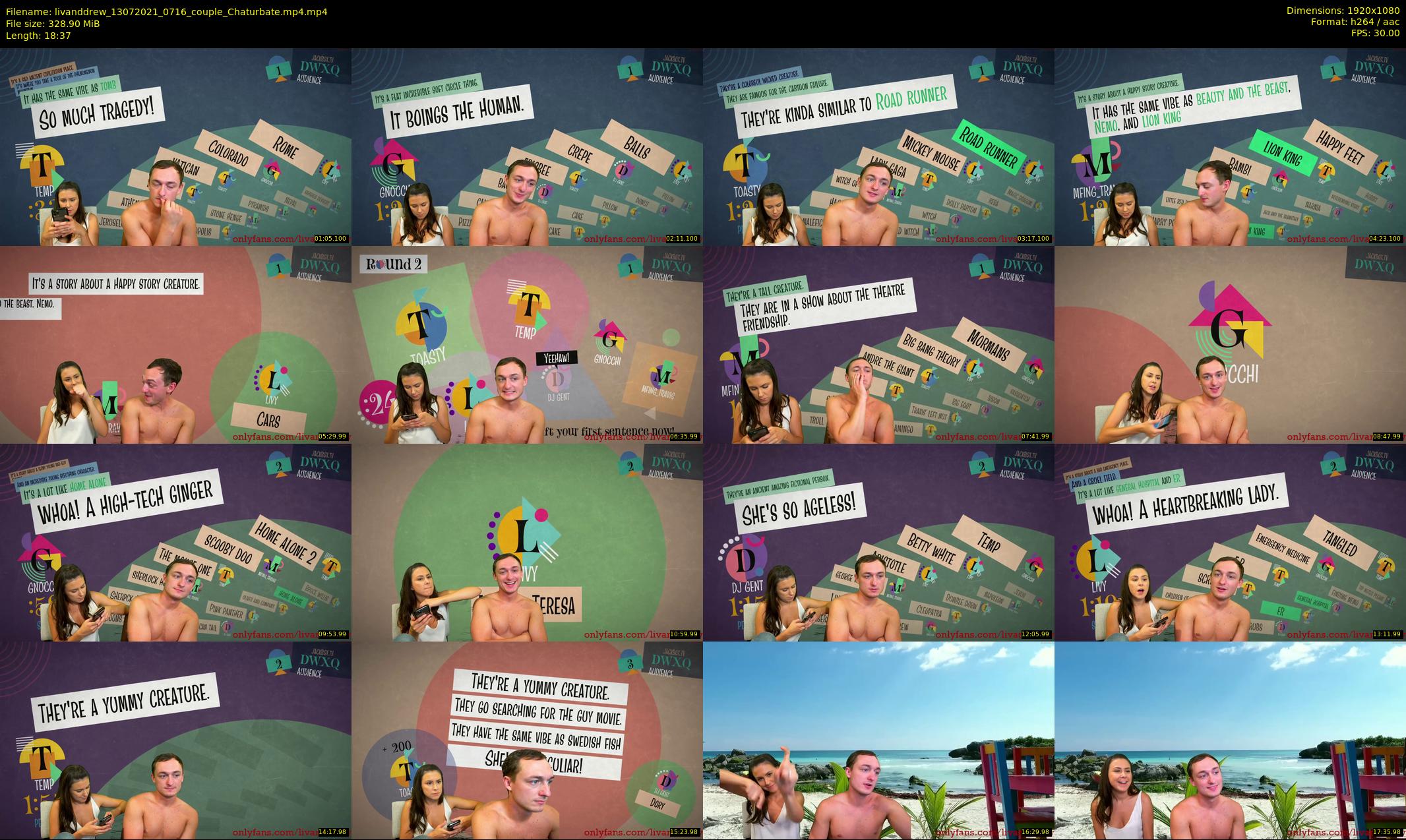 livanddrew — 19 minute Chaturbate couple cam show recording, 1080p, Jul 13, 2021