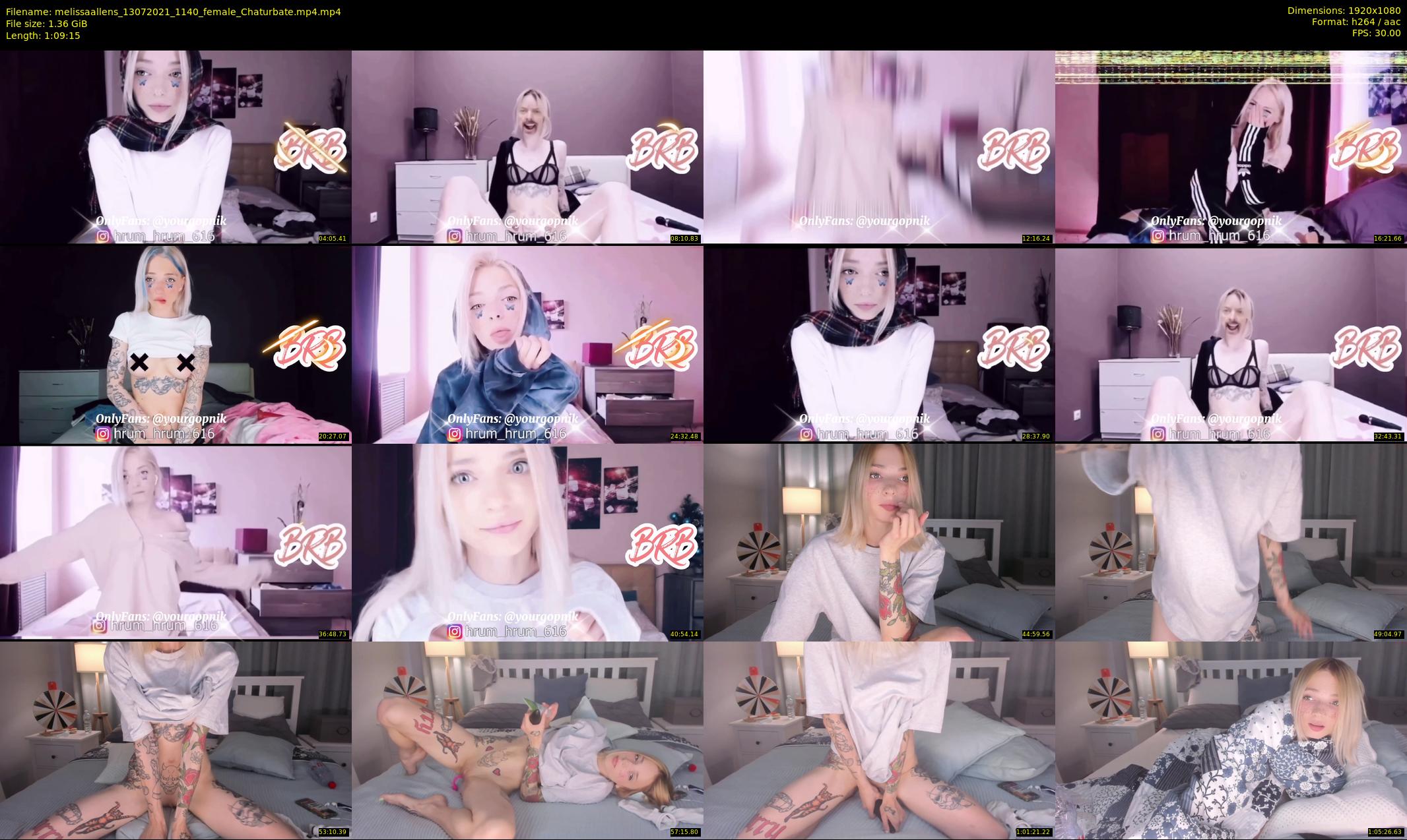 melissaallens — 70 minute Chaturbate female cam show recording, 1080p, Jul 13, 2021