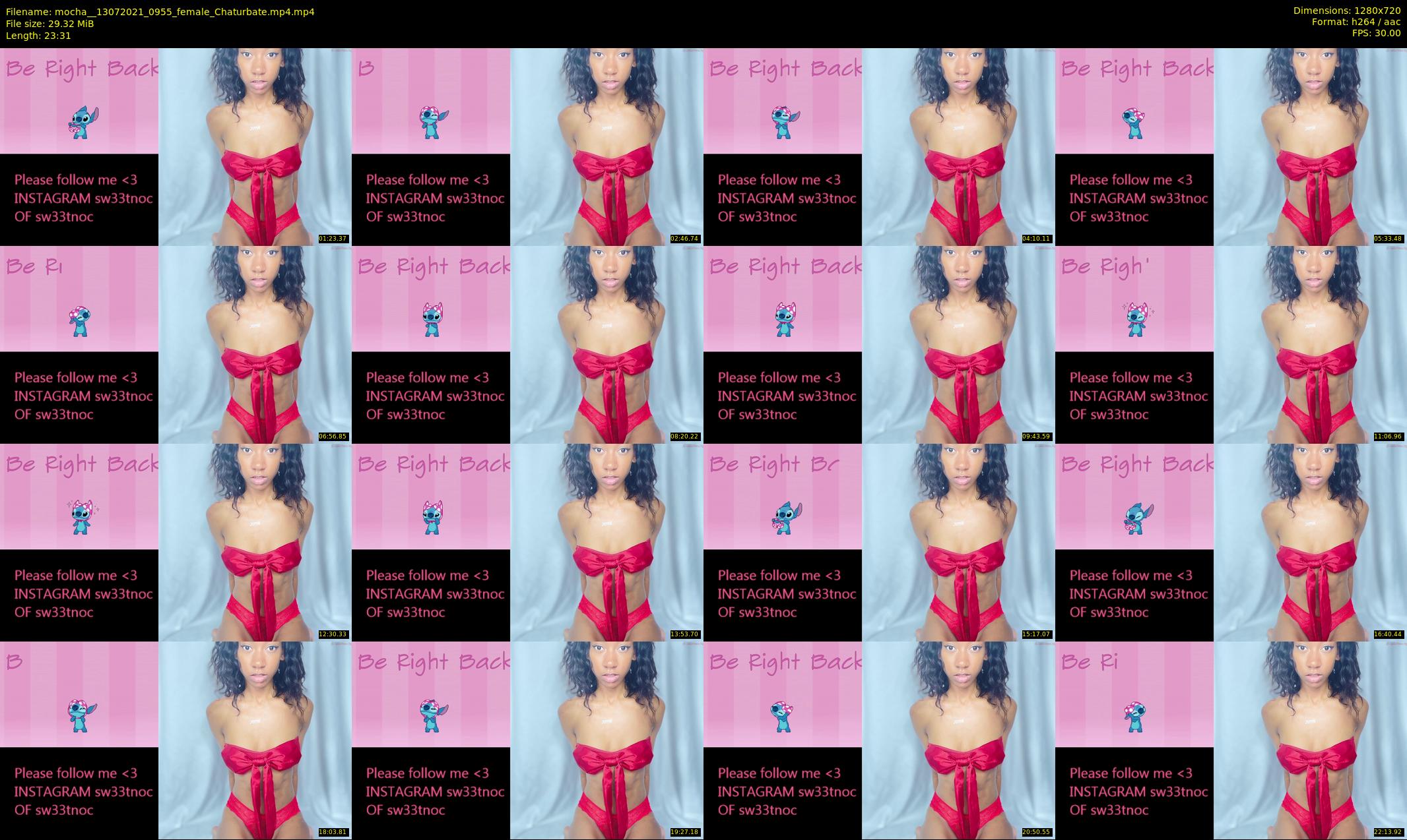 mocha_ — 24 minute Chaturbate female cam show recording, 720p, Jul 13, 2021