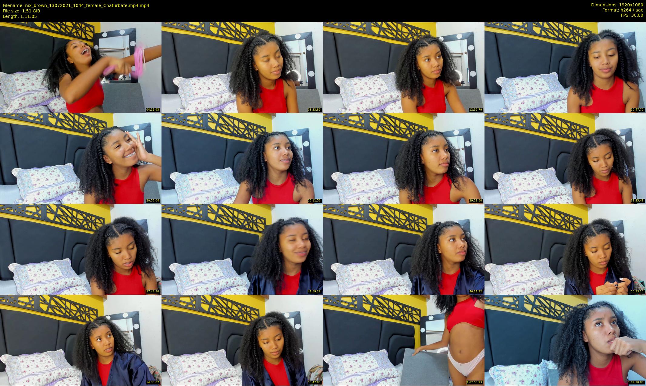 nix_brown — 72 minute Chaturbate female cam show recording, 1080p, Jul 13, 2021