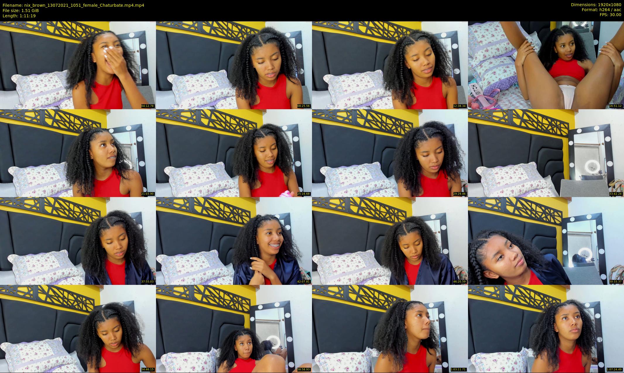 nix_brown — 72 minute Chaturbate female cam show recording, 1080p, Jul 13, 2021