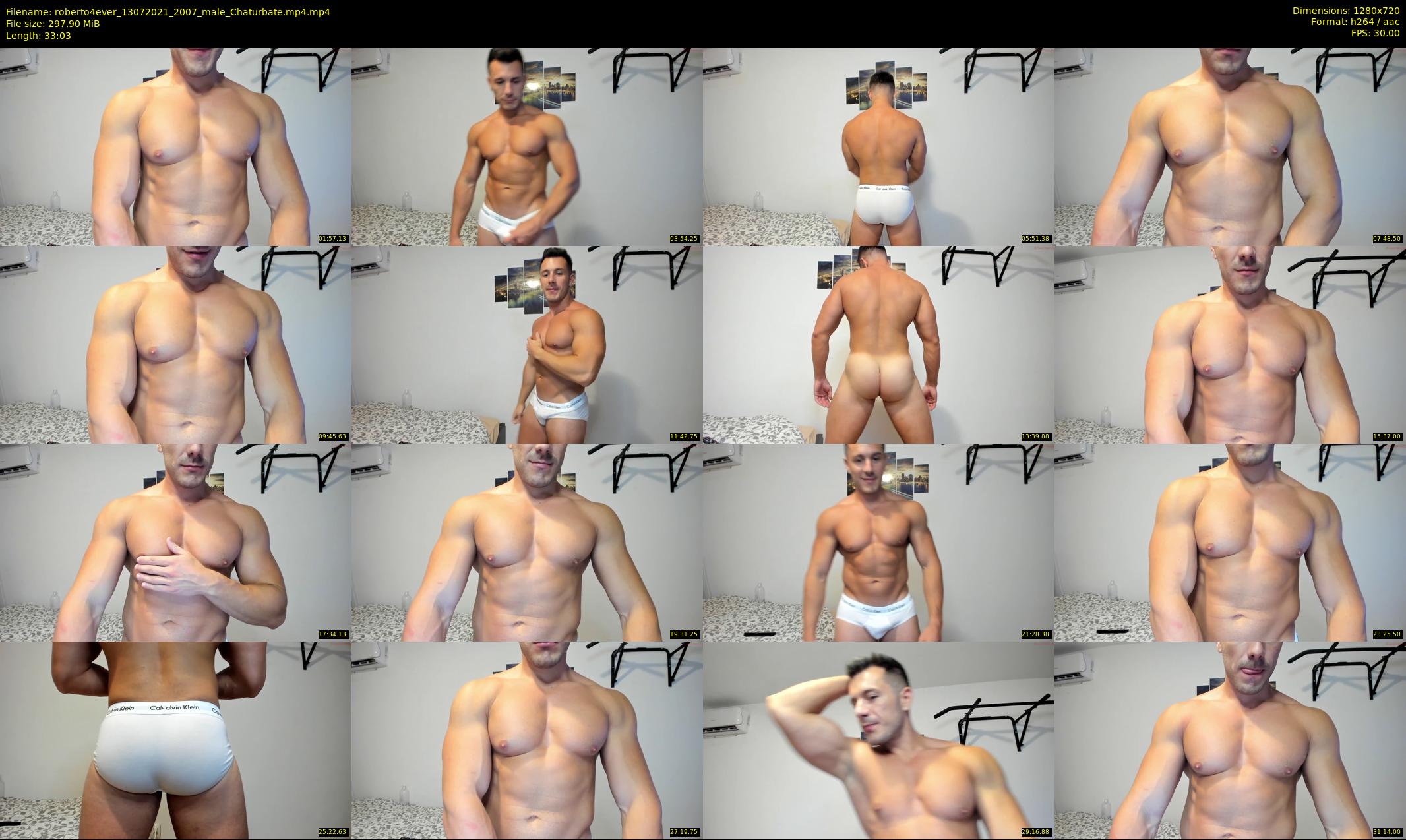 roberto4ever — 34 minute Chaturbate male cam show recording, 720p, Jul 13, 2021