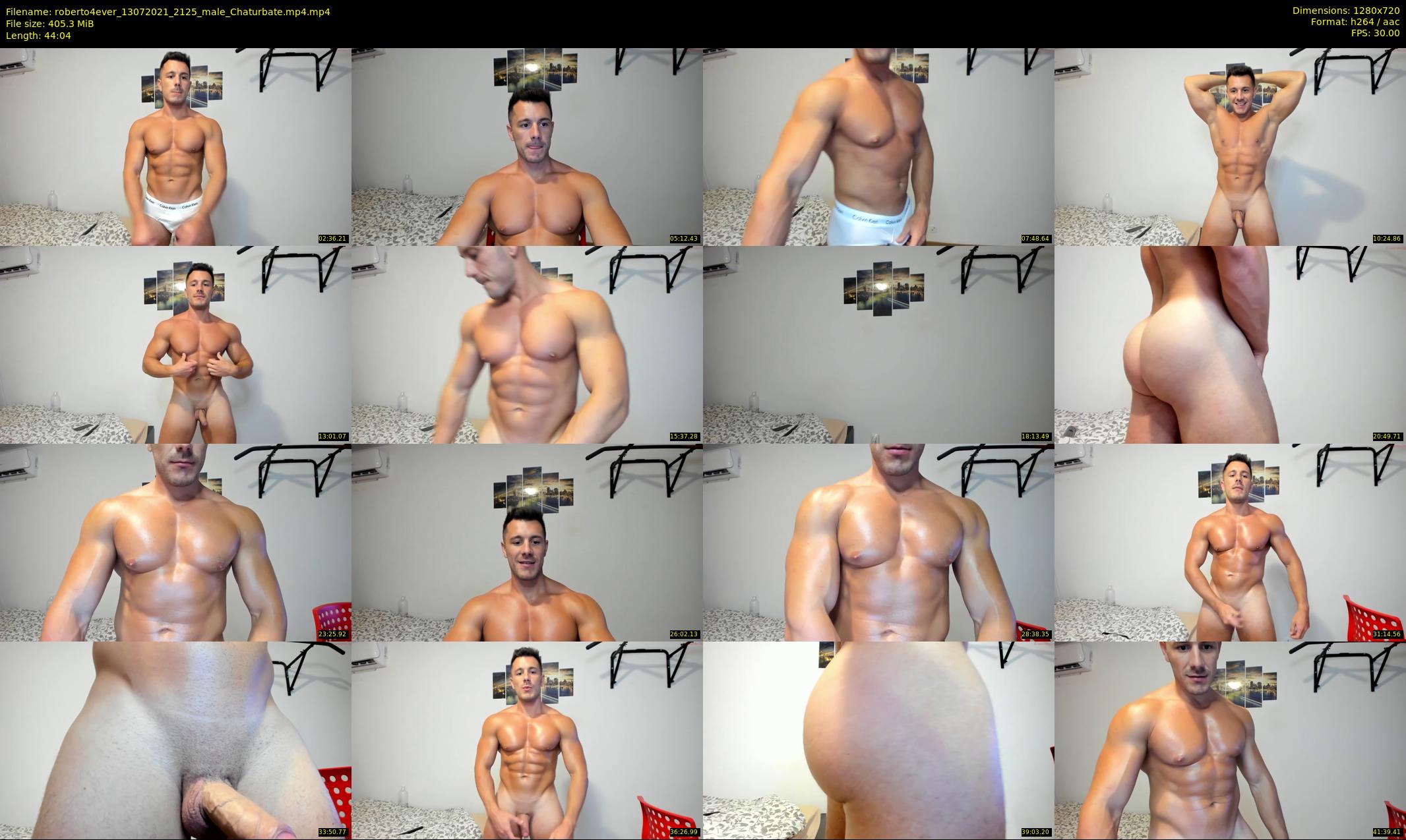 roberto4ever — 45 minute Chaturbate male cam show recording, 720p, Jul 13, 2021