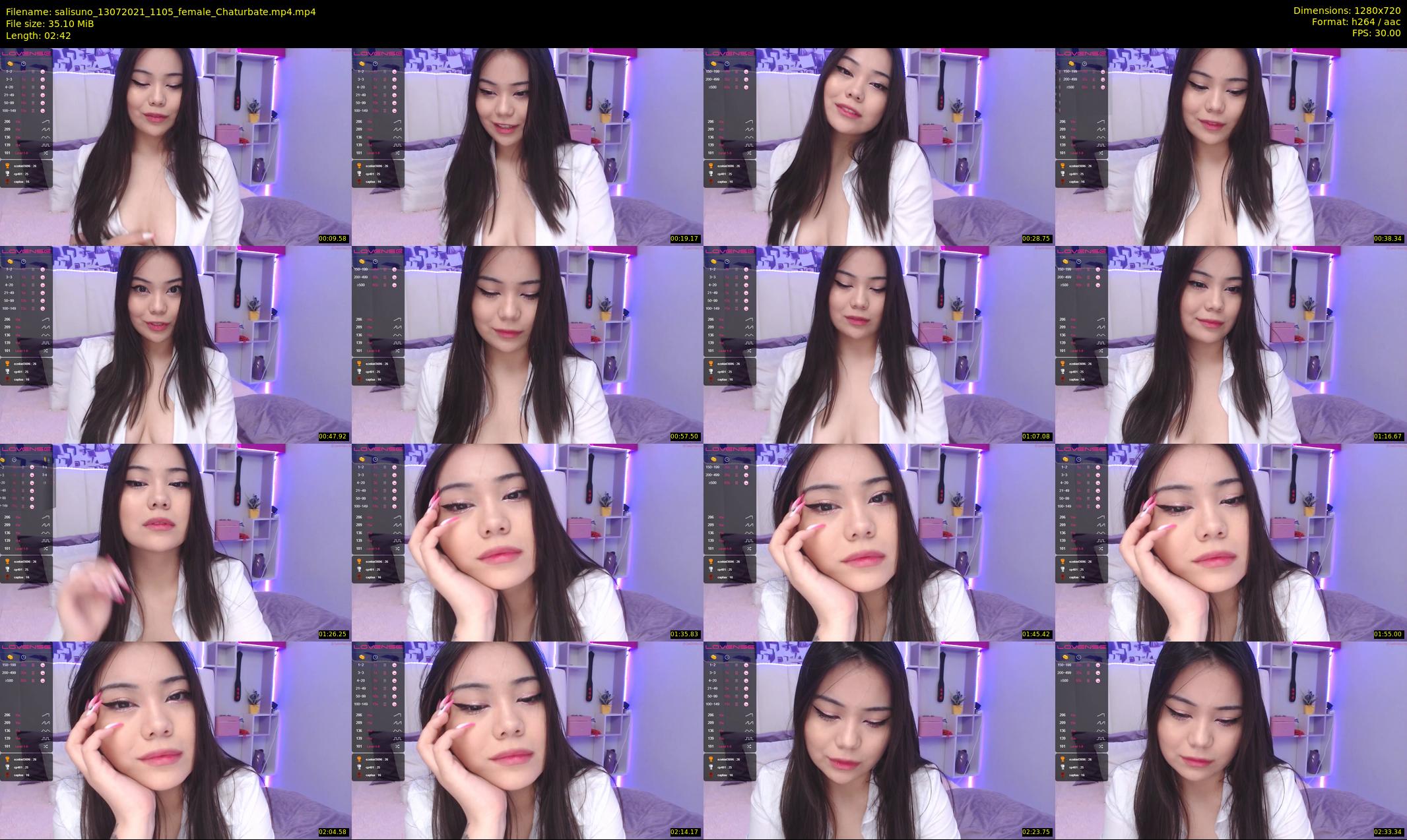 salisuno — 3 minute Chaturbate female cam show recording, 720p, Jul 13, 2021