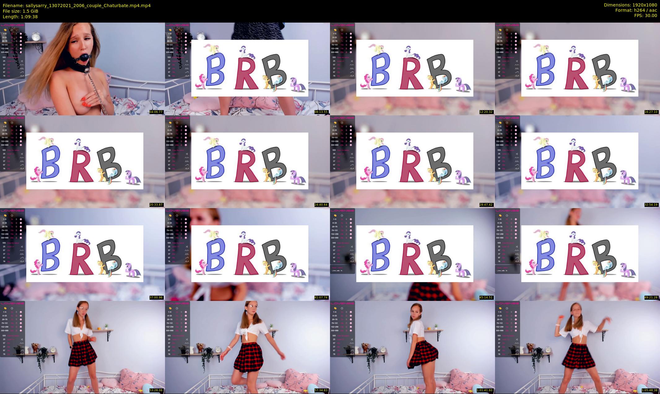 sallysarry — 70 minute Chaturbate couple cam show recording, 1080p, Jul 13, 2021