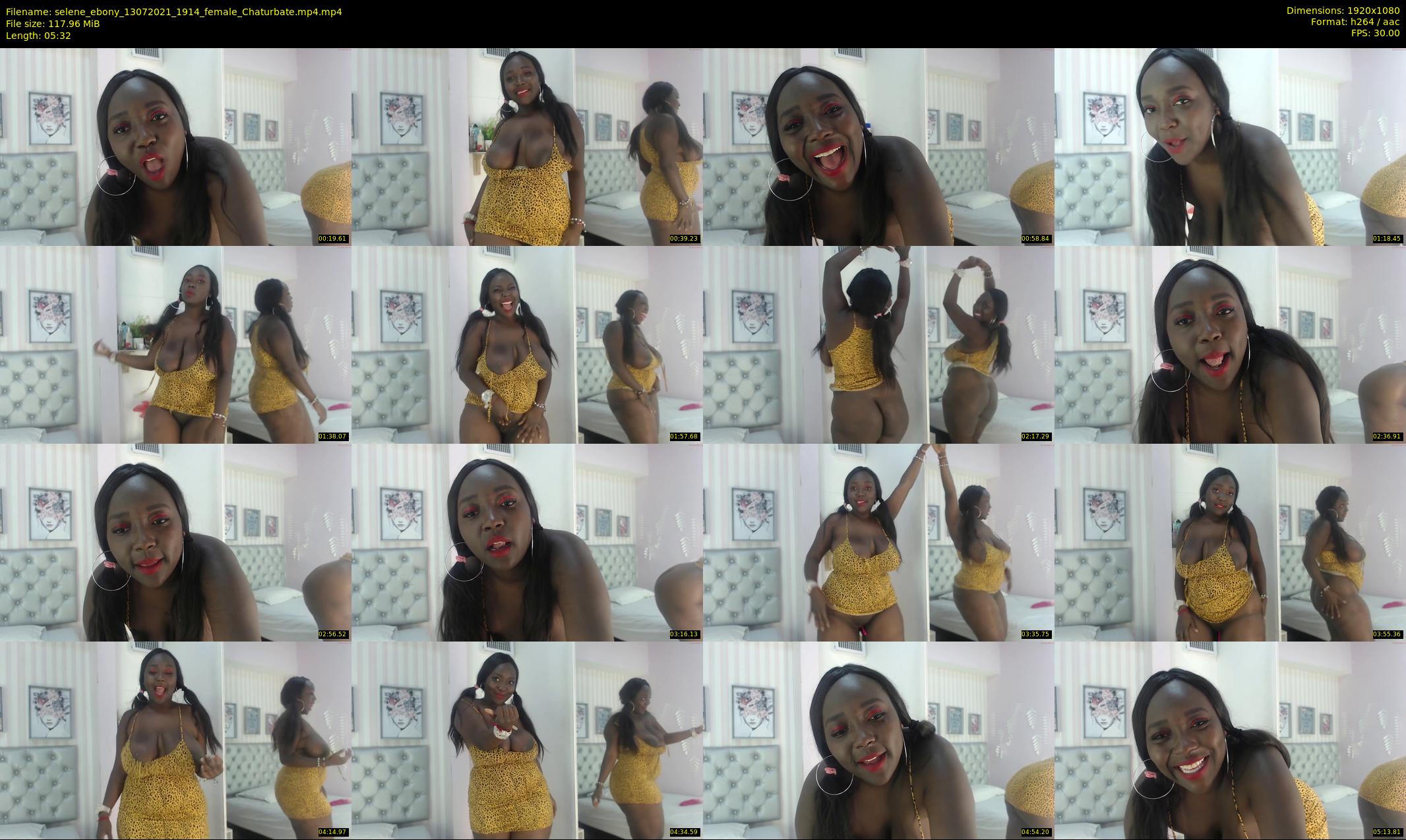 selene_ebony — 6 minute Chaturbate female cam show recording, 1080p, Jul 13, 2021
