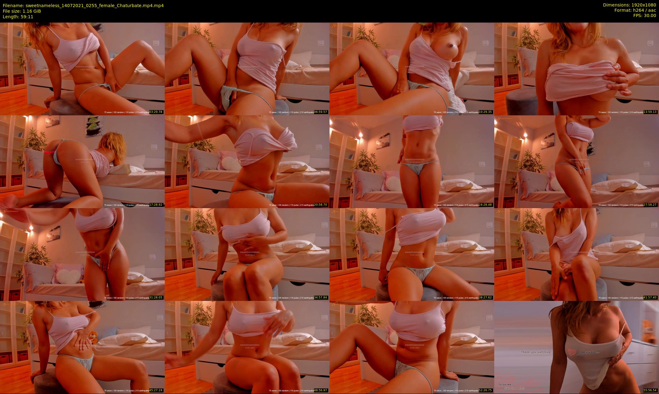 sweetnameless — 60 minute Chaturbate couple cam show recording, 1080p, Jul 14, 2021