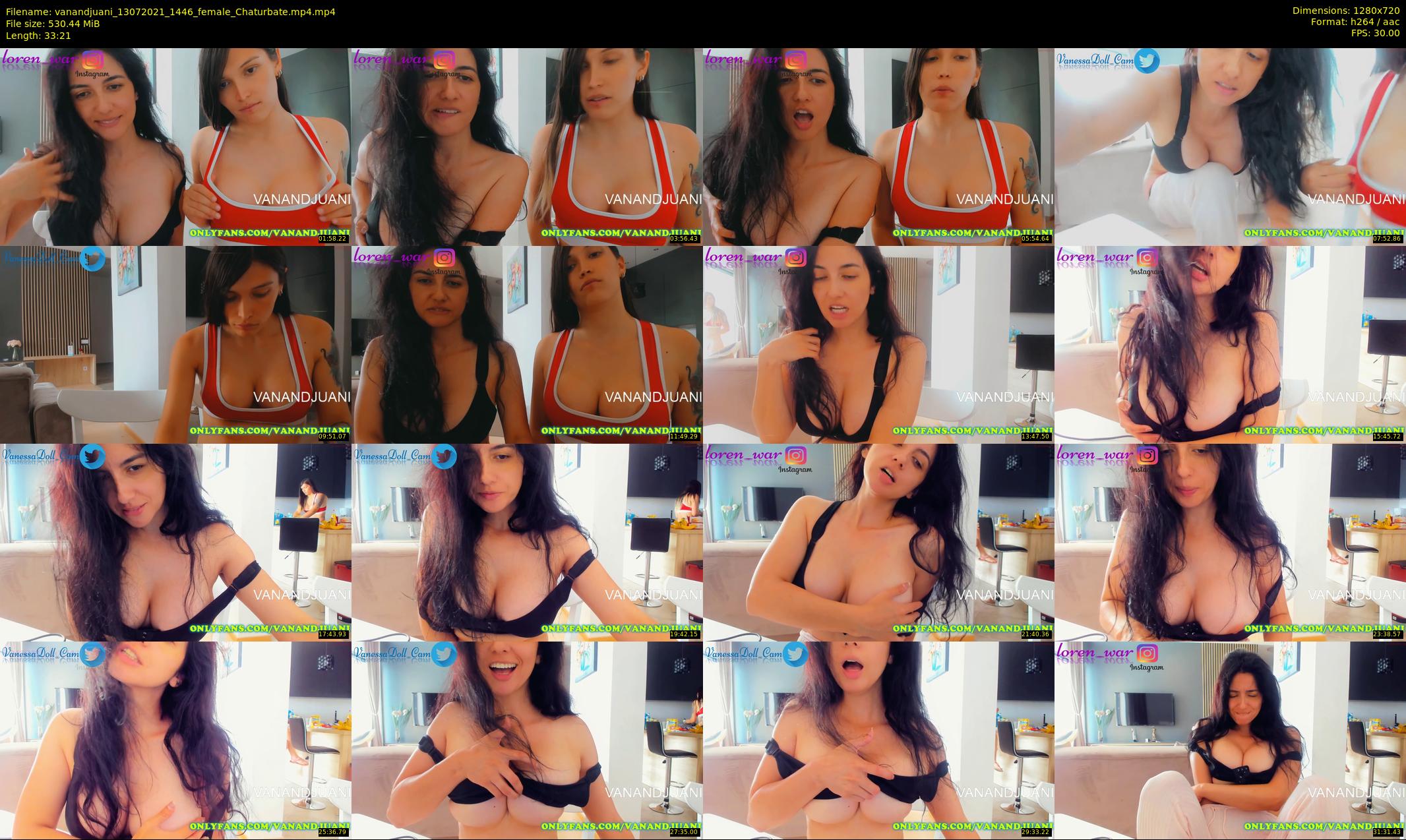 vanandjuani — 34 minute Chaturbate female cam show recording, 720p, Jul 13, 2021