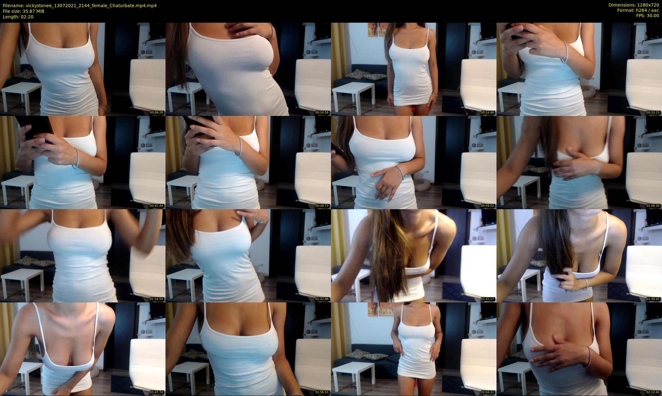 vickystonee — 3 minute Chaturbate female cam show recording, 720p, Jul 13, 2021