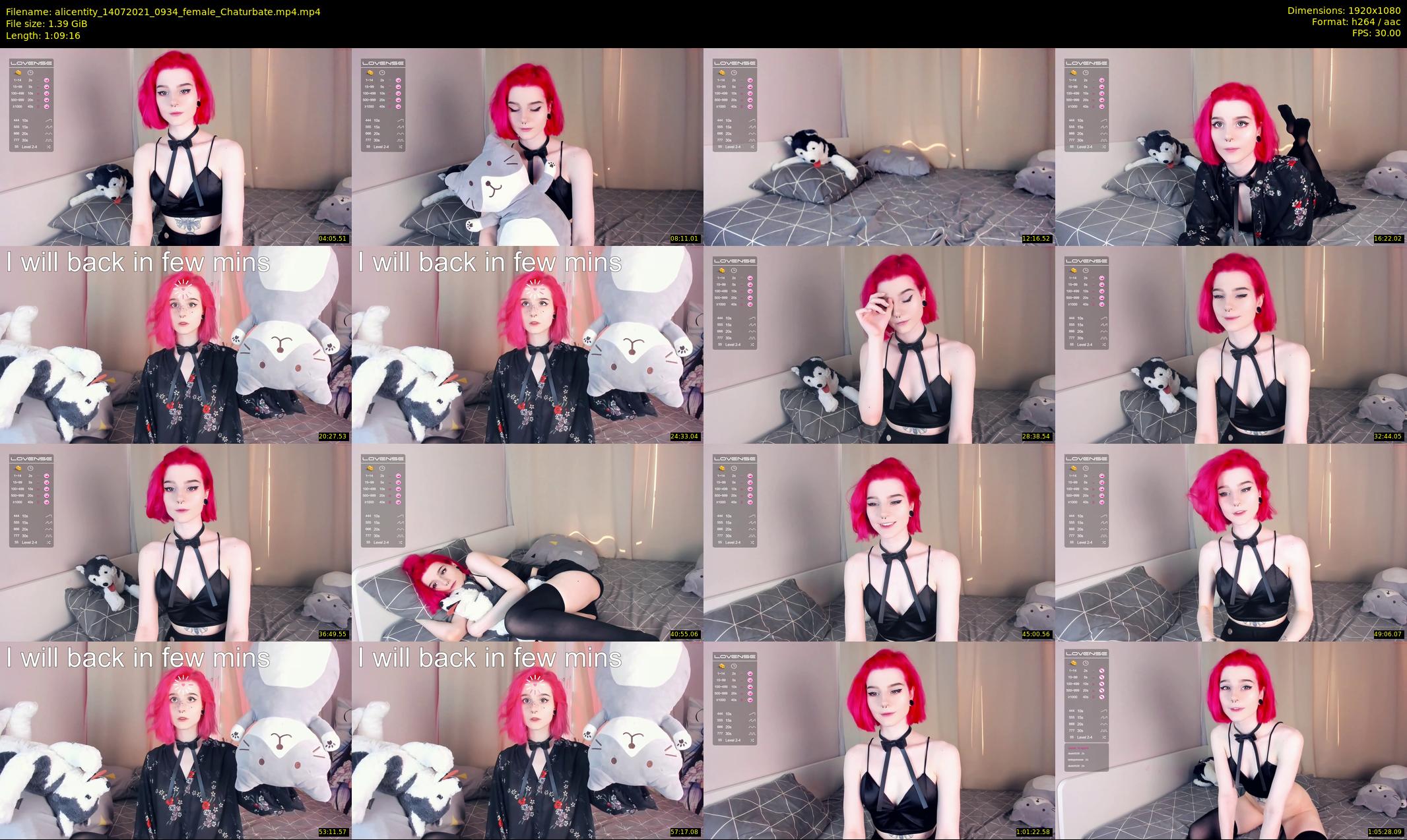 alicentity — 70 minute Chaturbate female cam show recording, 1080p, Jul 14, 2021