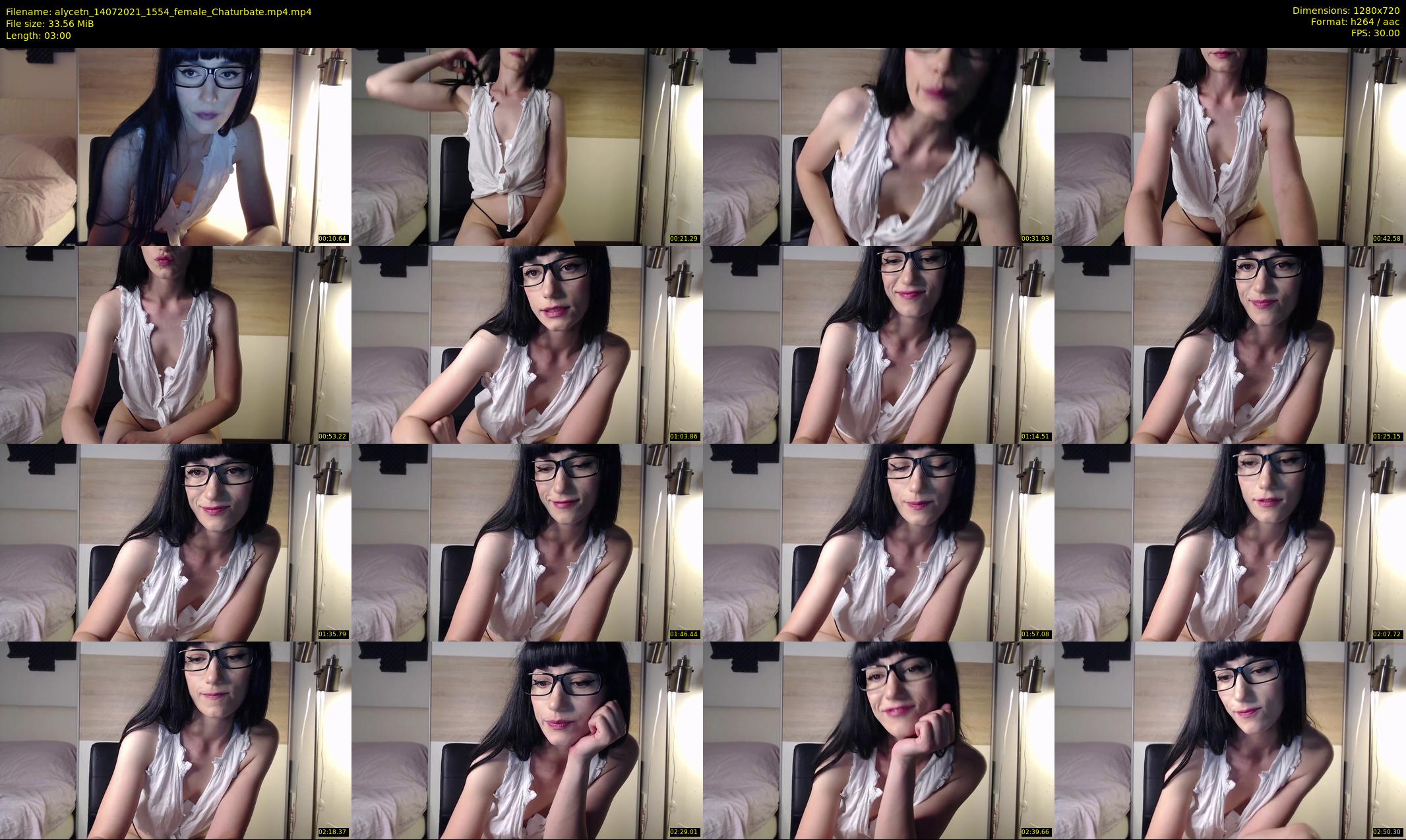 alycetn — 3 minute Chaturbate female cam show recording, 720p, Jul 14, 2021