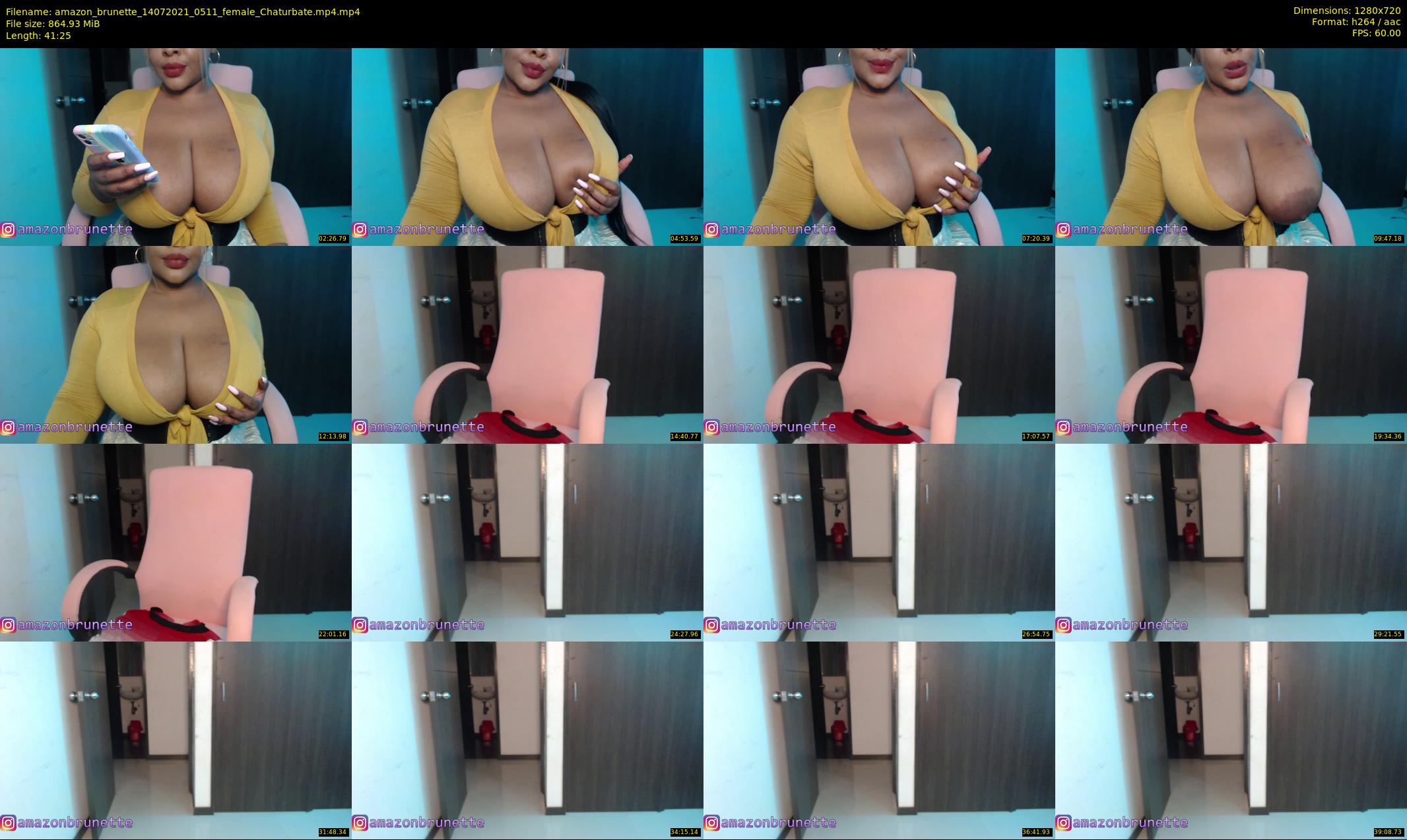 amazon_brunette — 42 minute Chaturbate female cam show recording, 720p, Jul 14, 2021