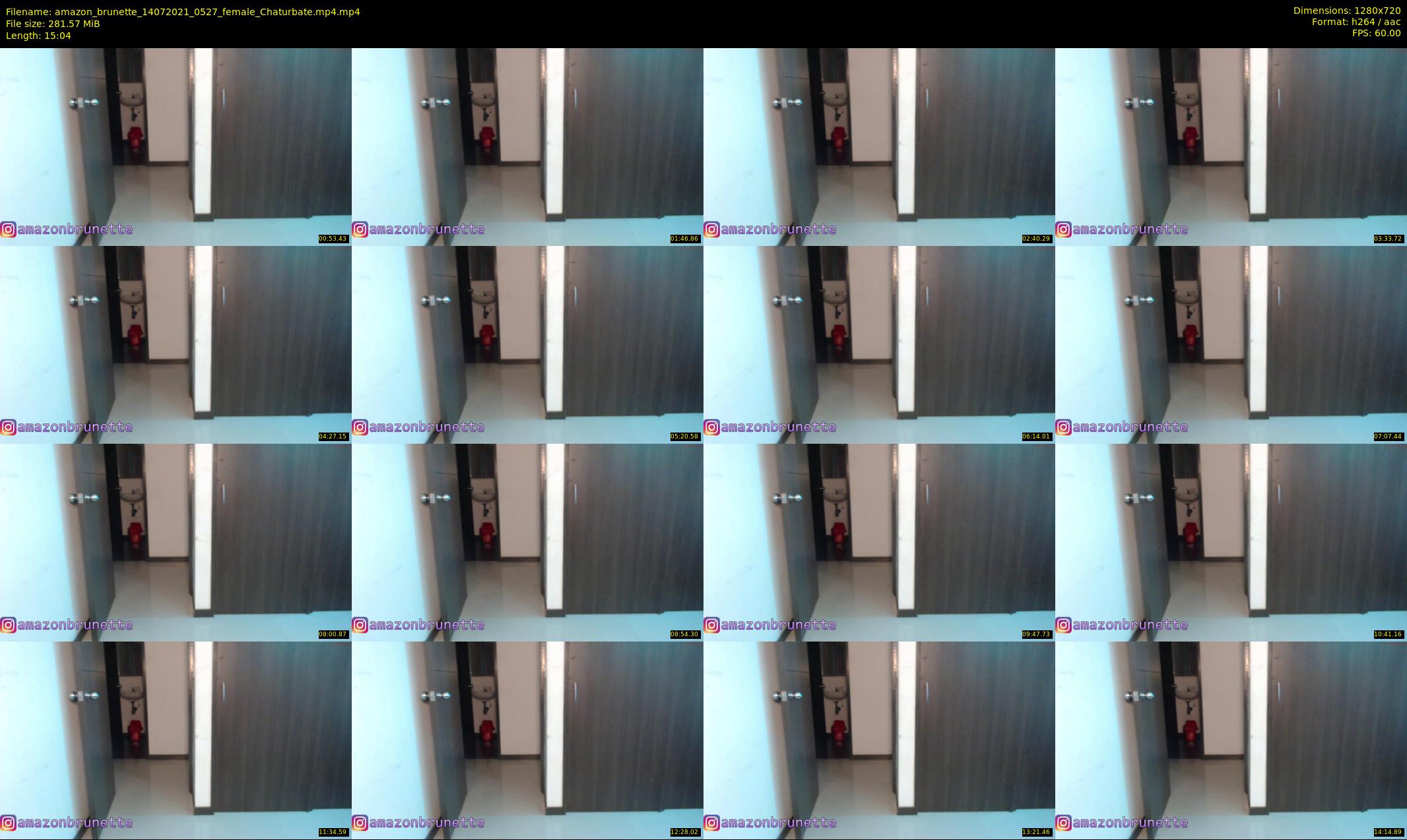 amazon_brunette — 16 minute Chaturbate female cam show recording, 720p, Jul 14, 2021