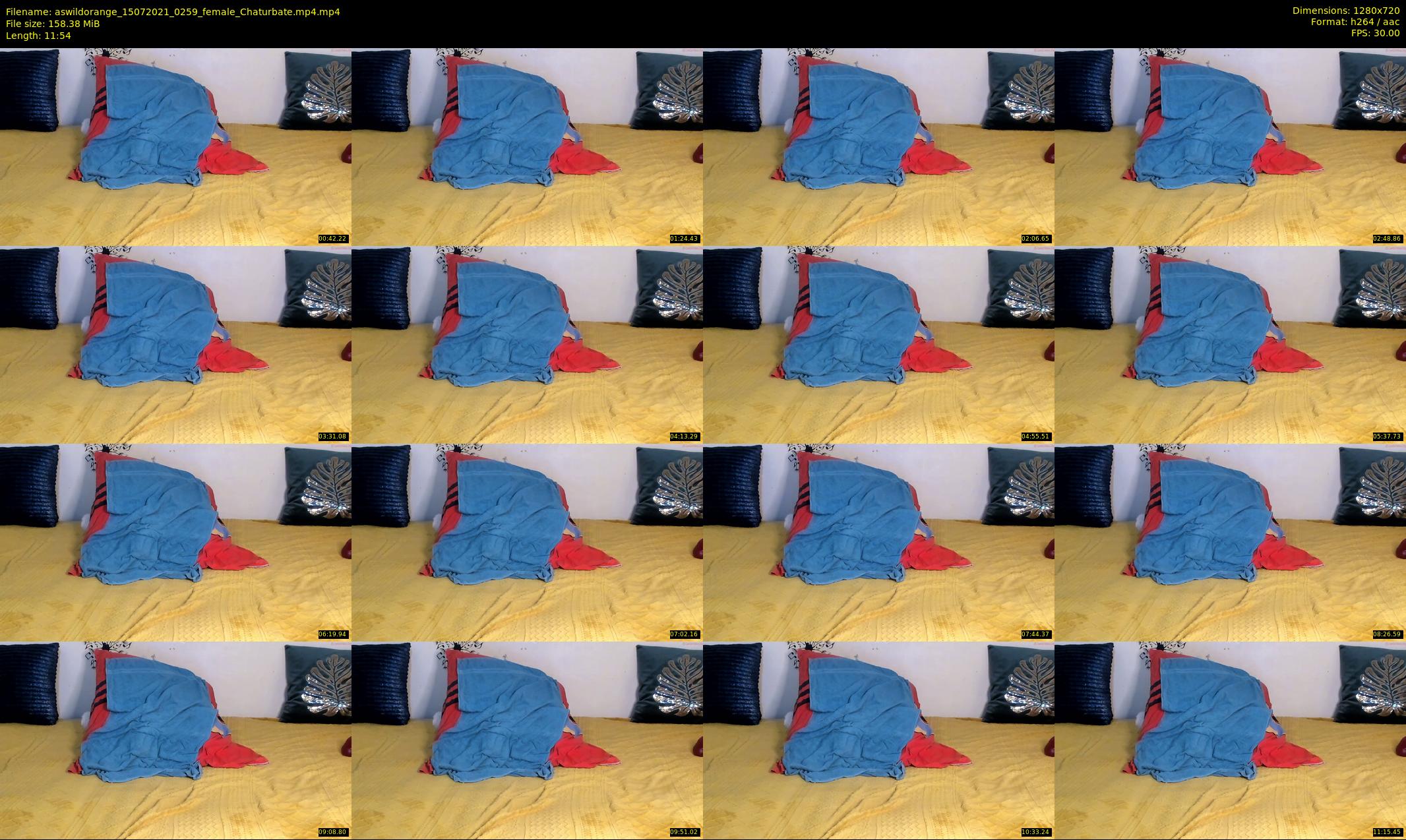 aswildorange — 12 minute Chaturbate female cam show recording, 720p, Jul 15, 2021