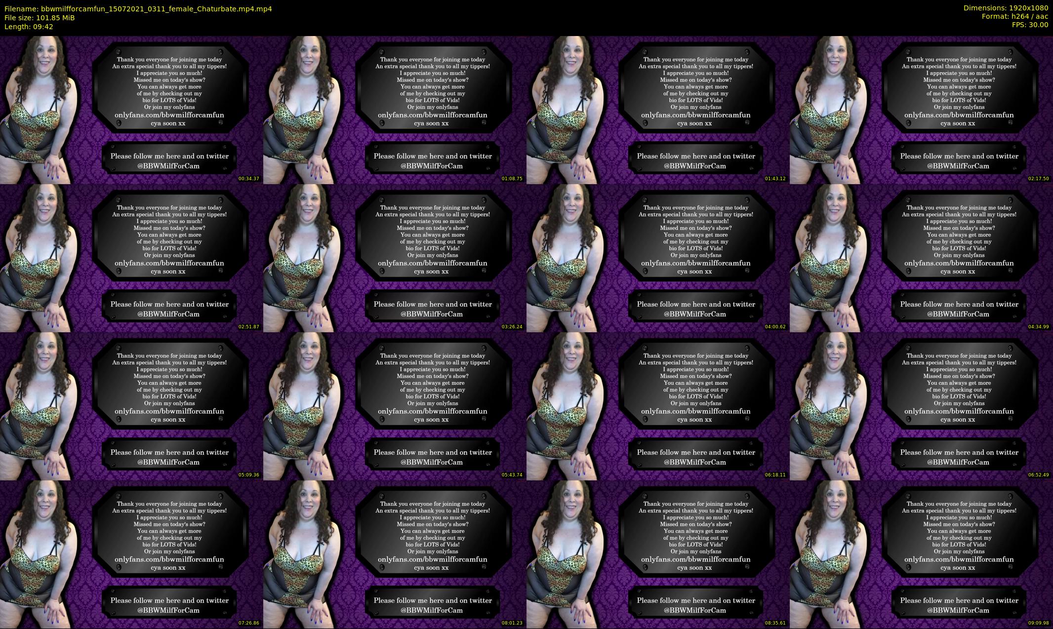 bbwmilfforcamfun — 10 minute Chaturbate female cam show recording, 1080p, Jul 15, 2021