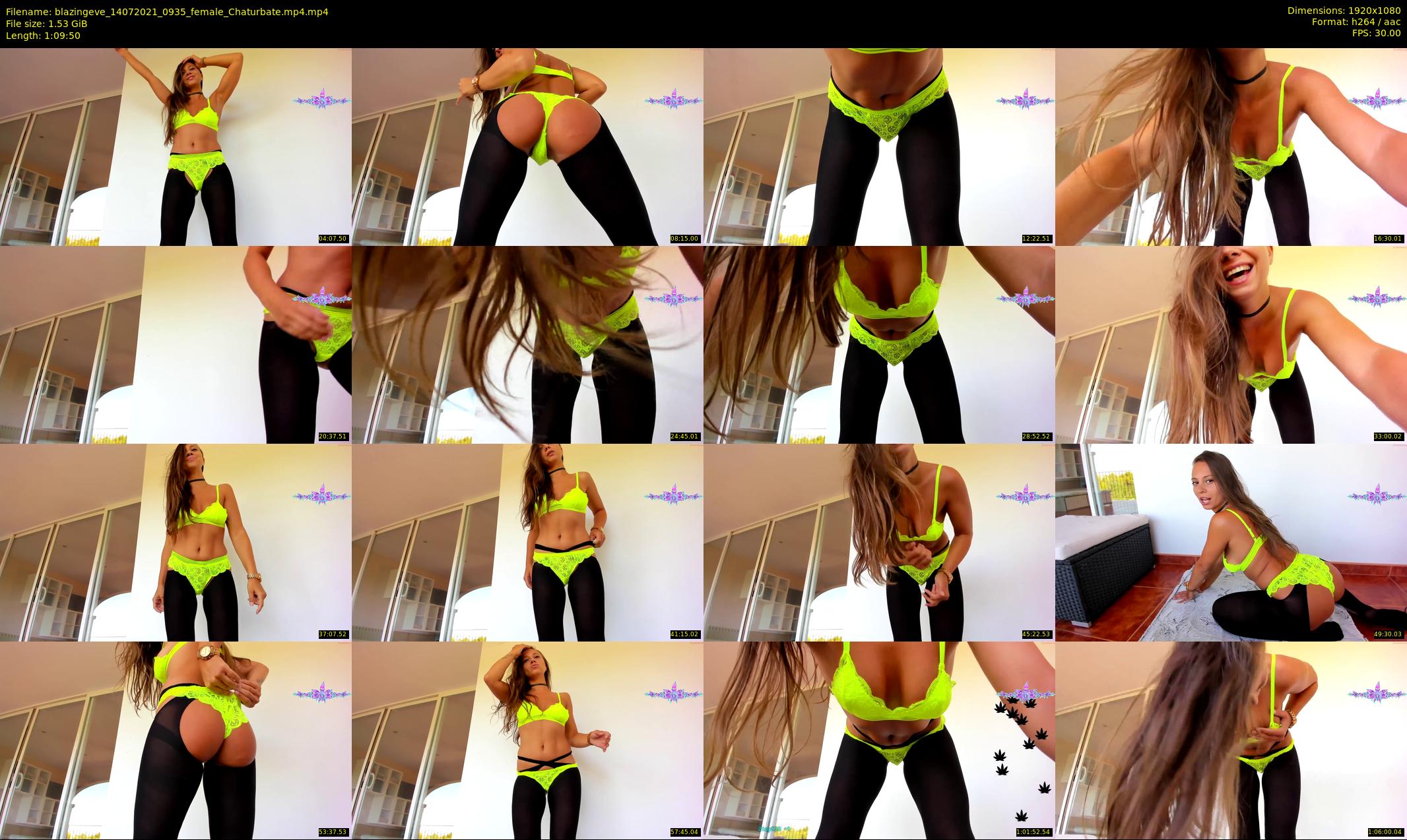 blazingeve — 70 minute Chaturbate female cam show recording, 1080p, Jul 14, 2021