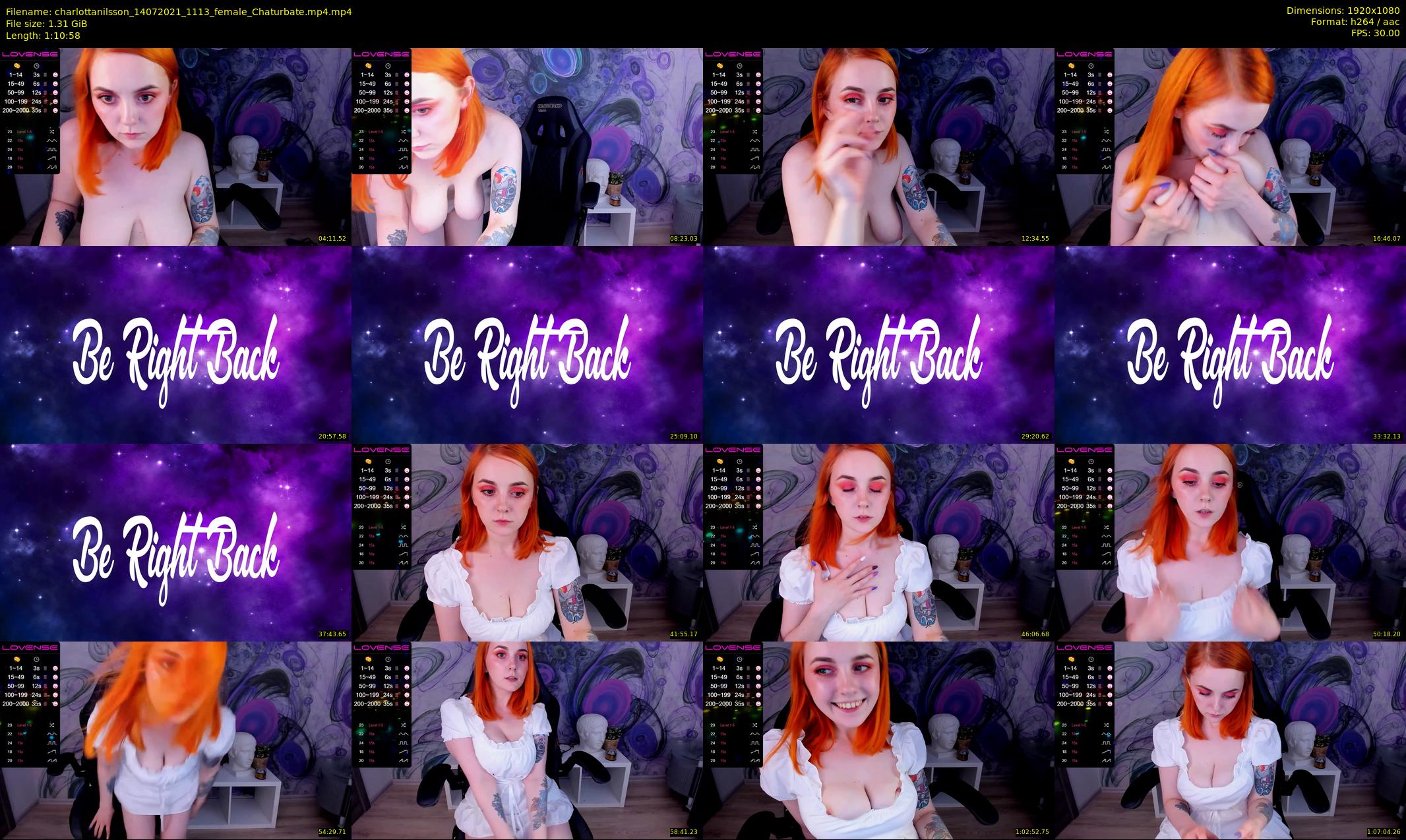 charlottanilsson — 71 minute Chaturbate female cam show recording, 1080p, Jul 14, 2021