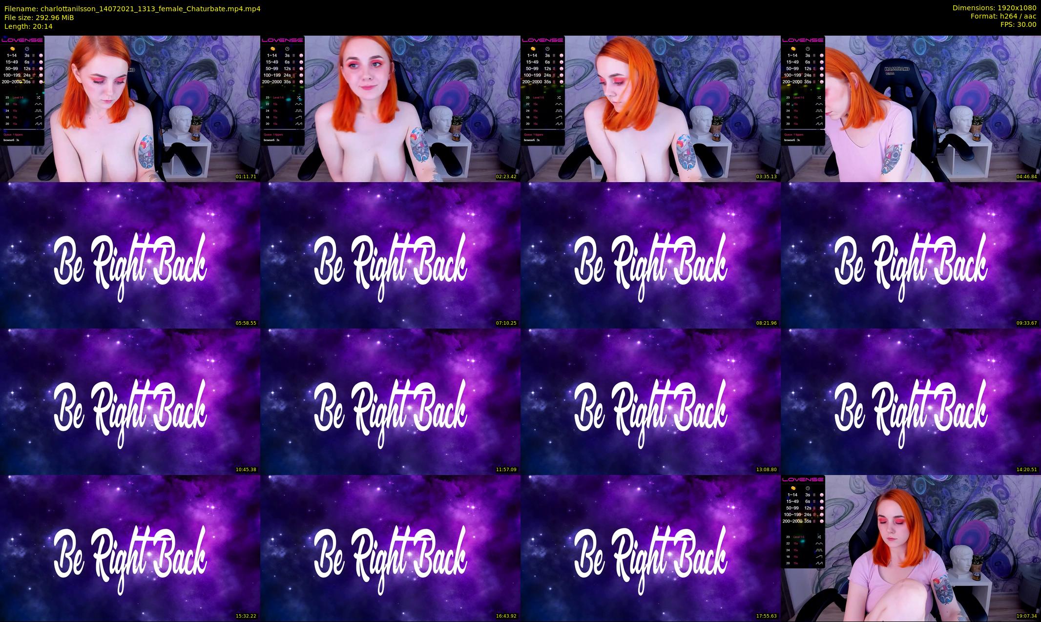charlottanilsson — 21 minute Chaturbate female cam show recording, 1080p, Jul 14, 2021