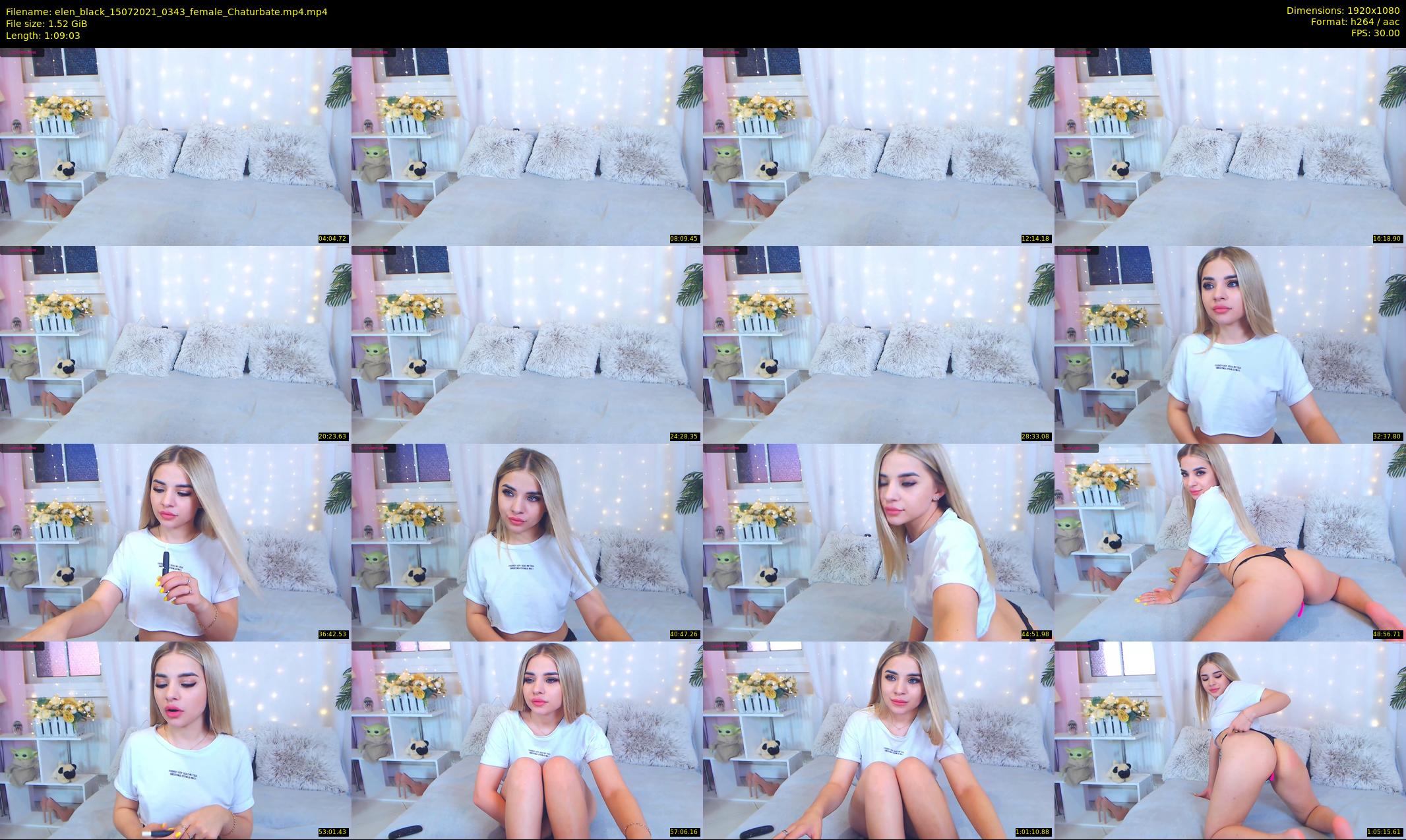 elen_black — 70 minute Chaturbate female cam show recording, 1080p, Jul 15, 2021