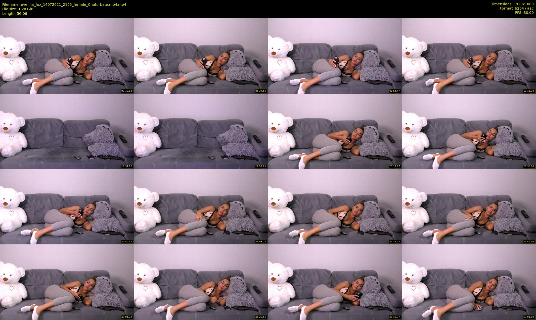 evelina_fox — 57 minute Chaturbate female cam show recording, 1080p, Jul 14, 2021