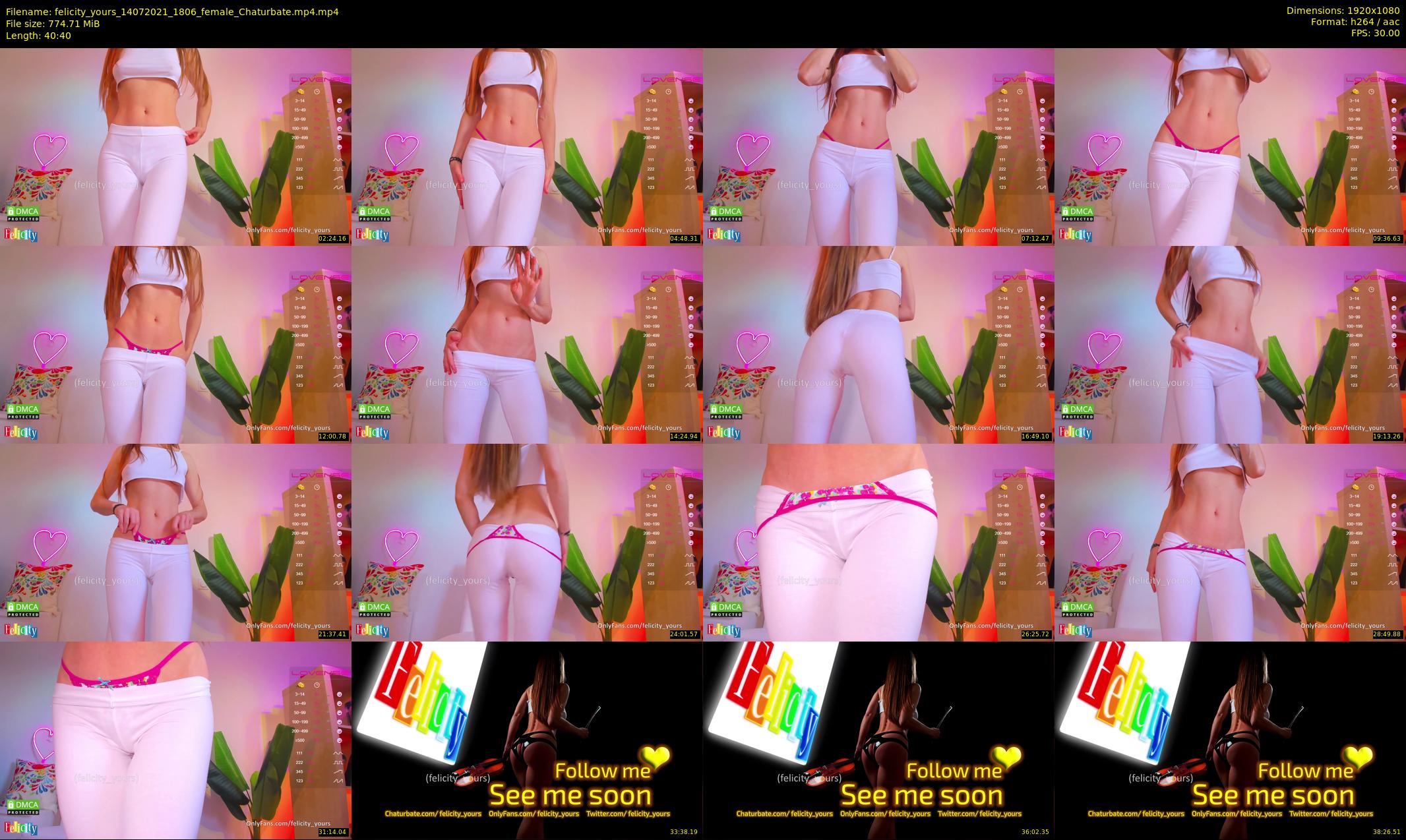 felicity_yours — 41 minute Chaturbate female cam show recording, 1080p, Jul 14, 2021