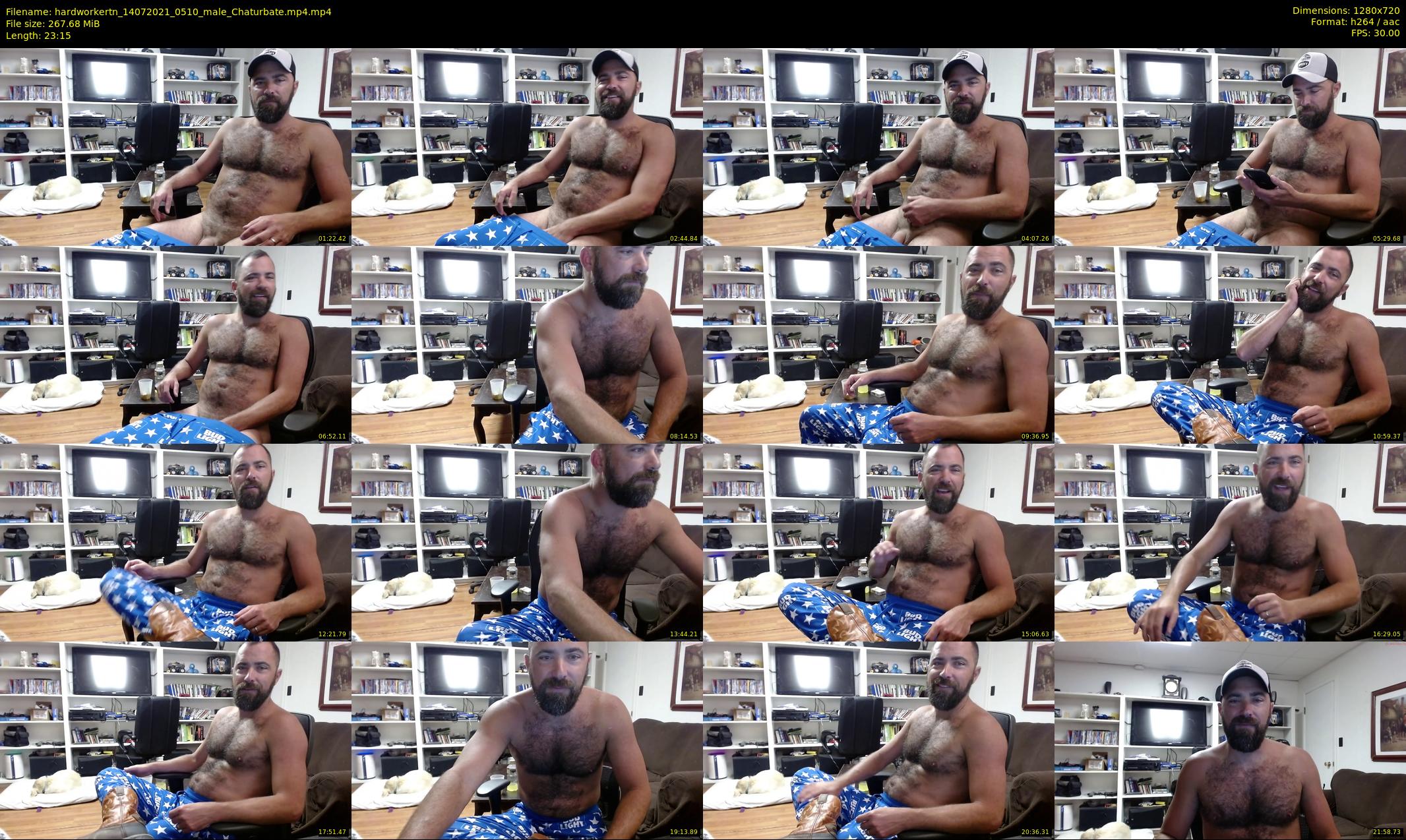 hardworkertn — 24 minute Chaturbate male cam show recording, 720p, Jul 14, 2021