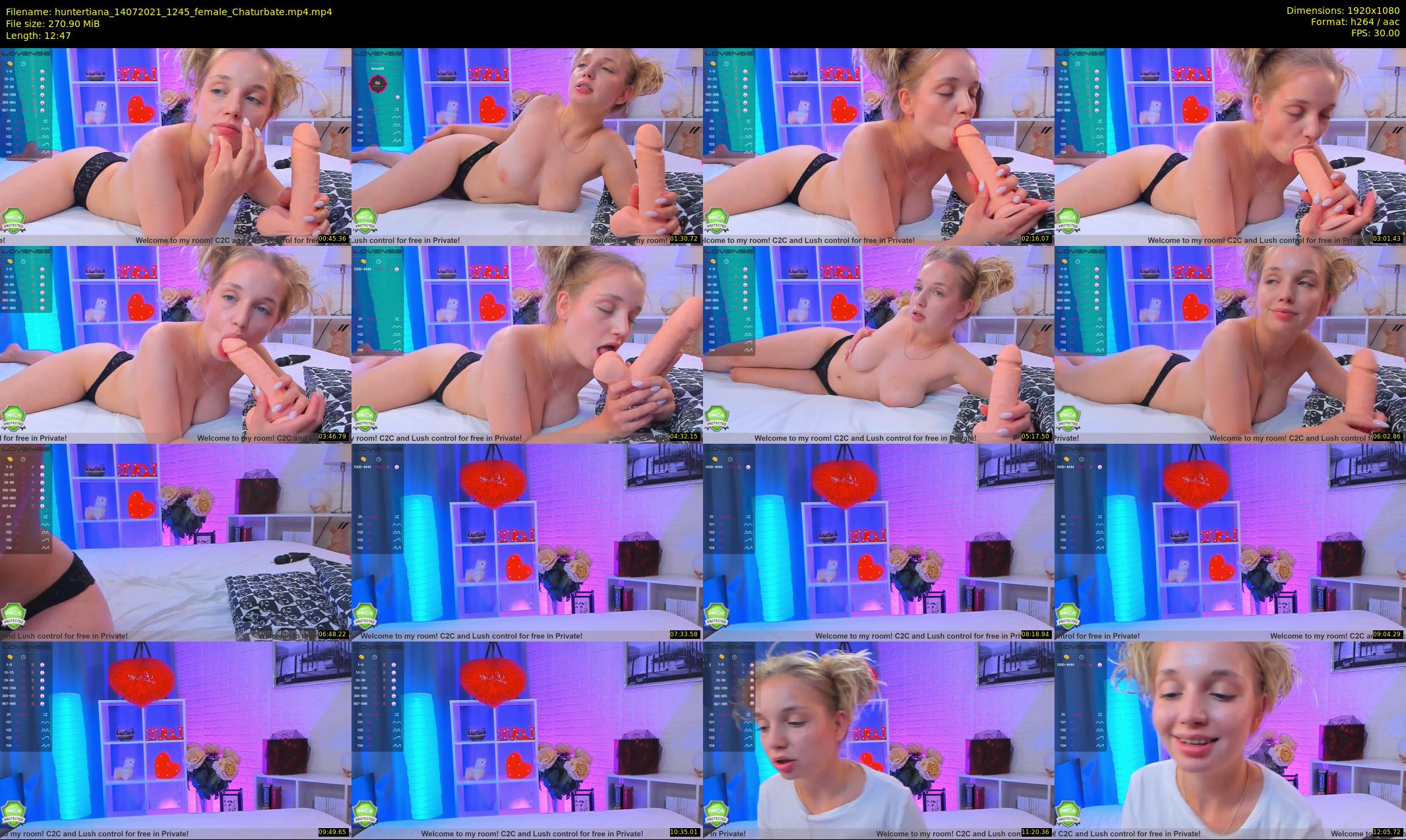 huntertiana — 13 minute Chaturbate female cam show recording, 1080p, Jul 14, 2021
