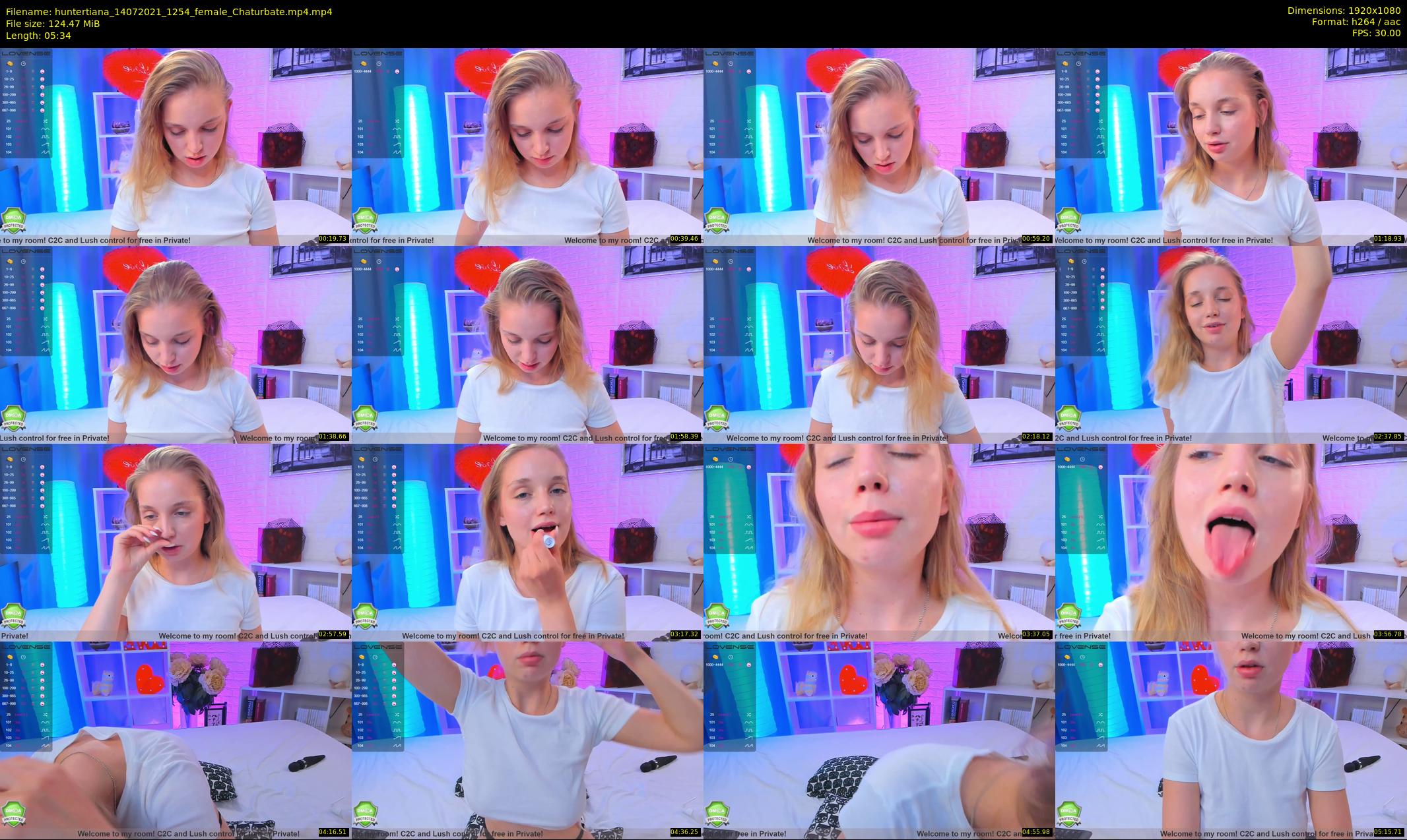 huntertiana — 6 minute Chaturbate female cam show recording, 1080p, Jul 14, 2021