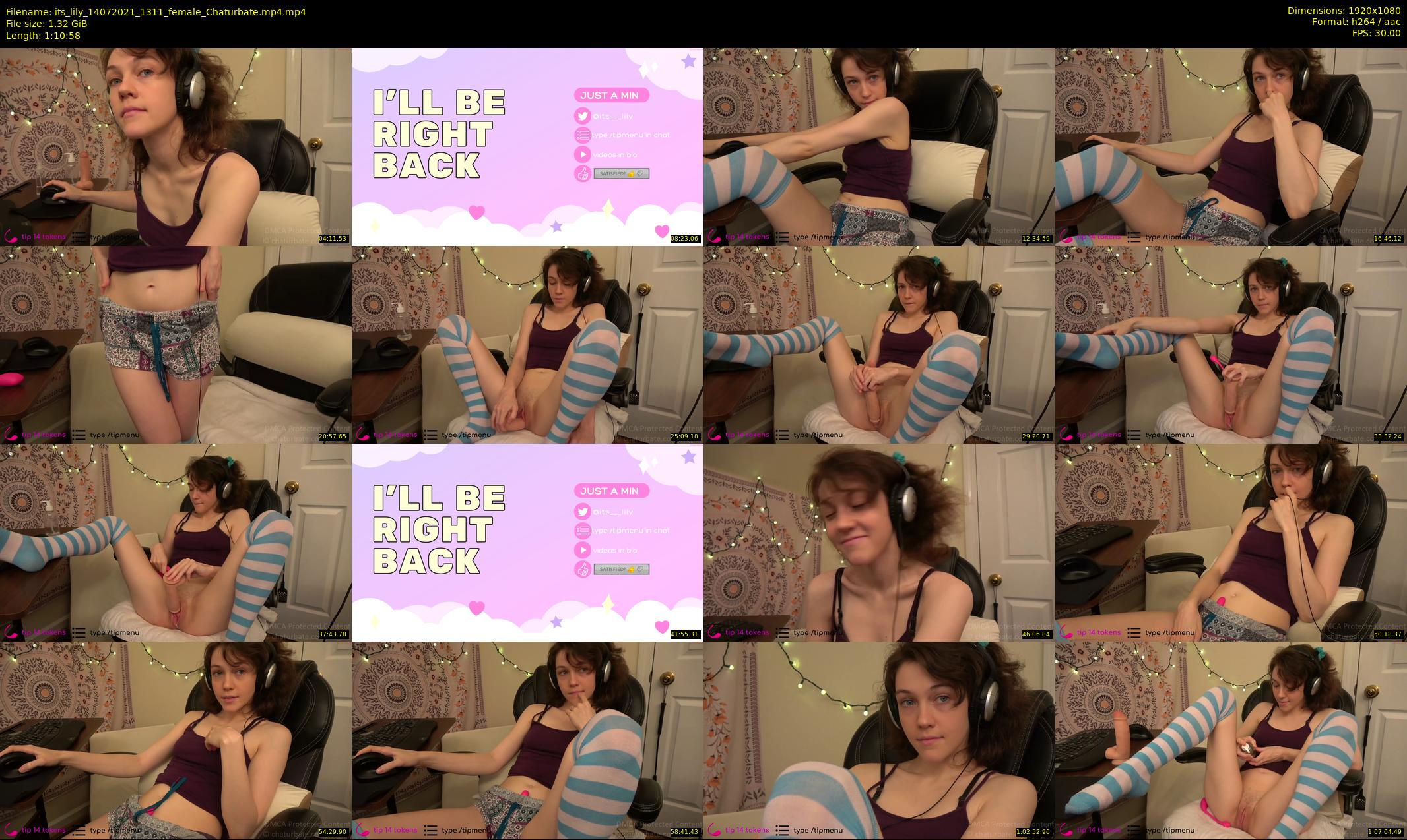 its_lily — 71 minute Chaturbate female cam show recording, 1080p, Jul 14, 2021
