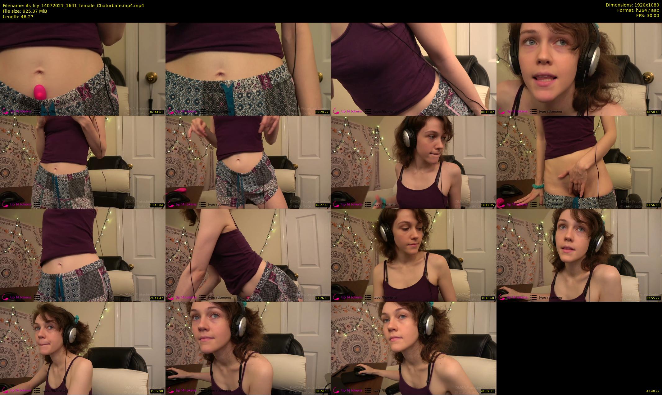 its_lily — 47 minute Chaturbate female cam show recording, 1080p, Jul 14, 2021