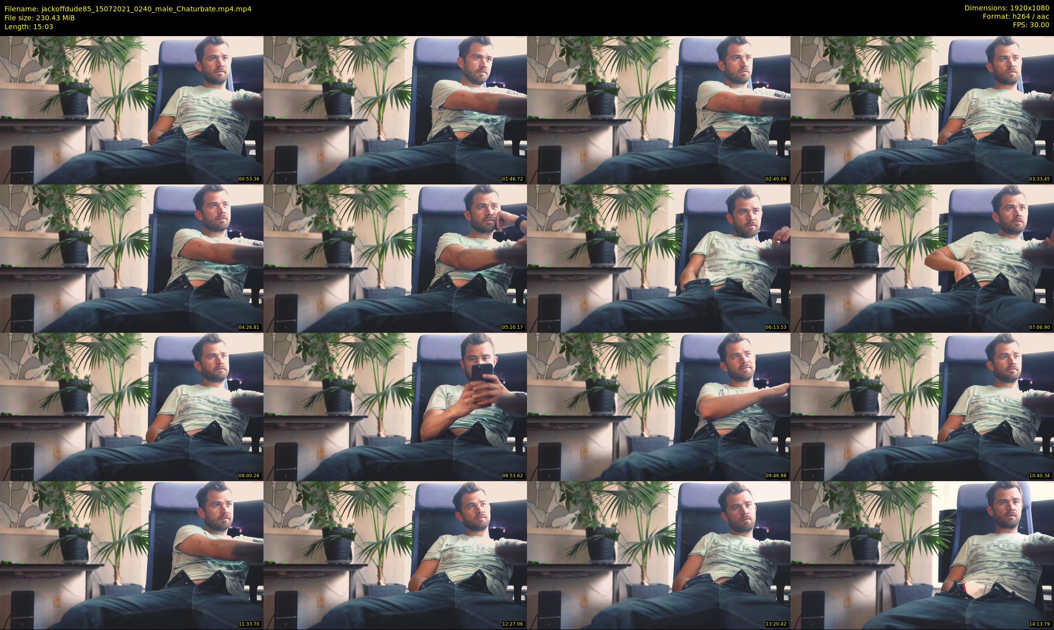jackoffdude85 — 16 minute Chaturbate male cam show recording, 1080p, Jul 15, 2021