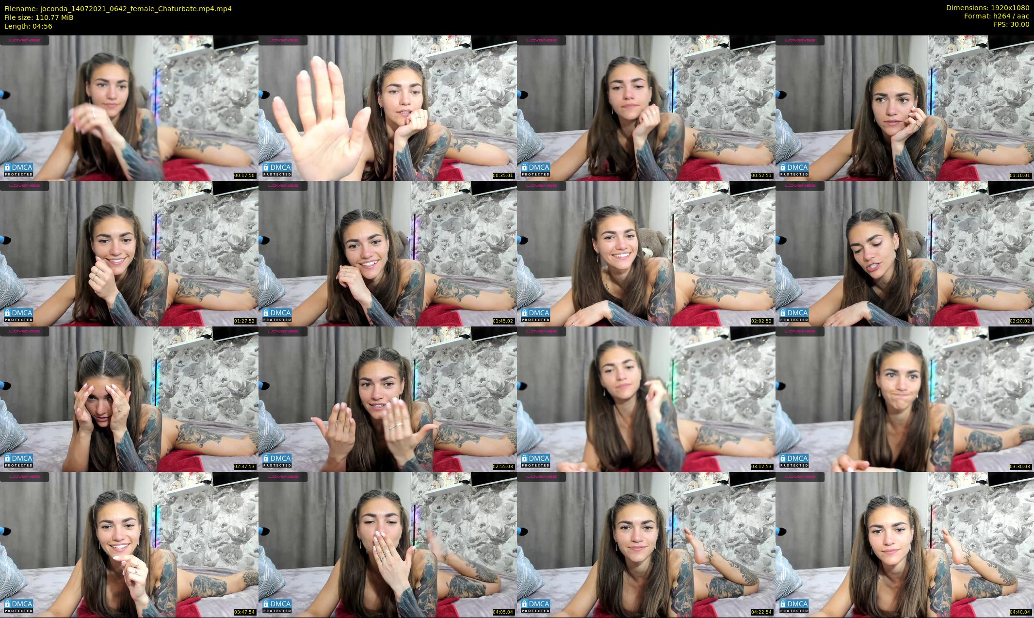 joconda — 5 minute Chaturbate female cam show recording, 1080p, Jul 14, 2021