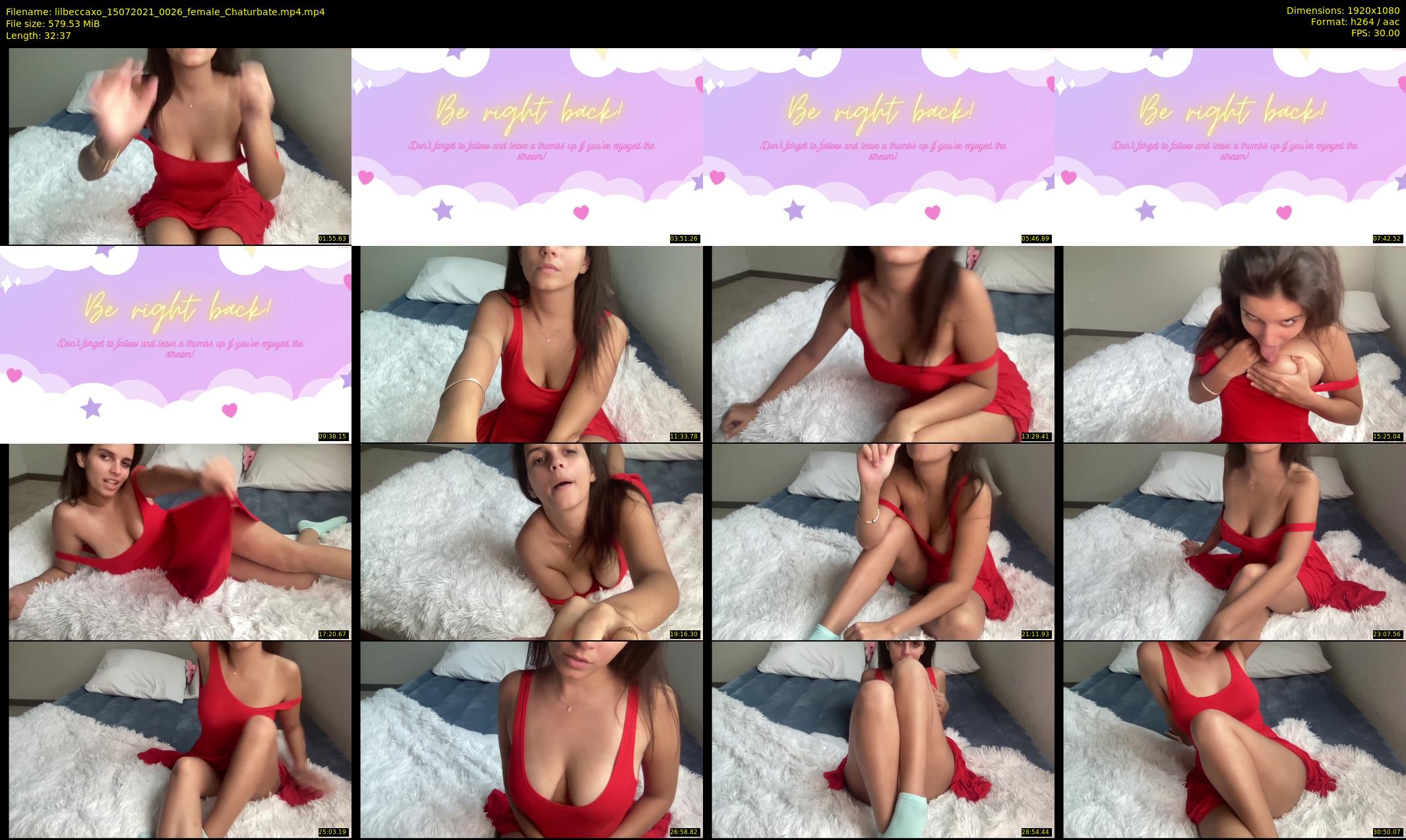 lilbeccaxo — 33 minute Chaturbate female cam show recording, 1080p, Jul 15, 2021