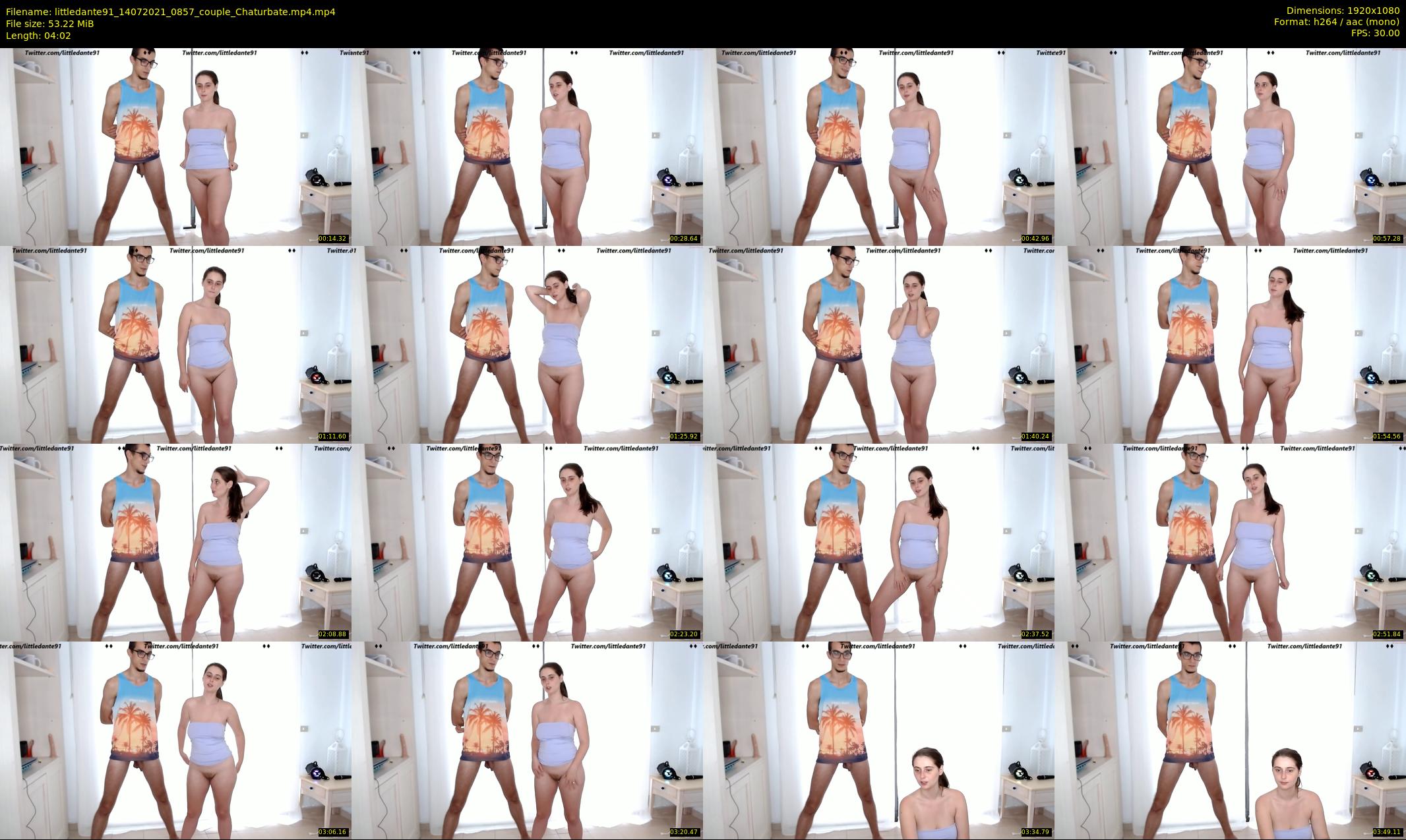 littledante91 — 5 minute Chaturbate couple cam show recording, 1080p, Jul 14, 2021