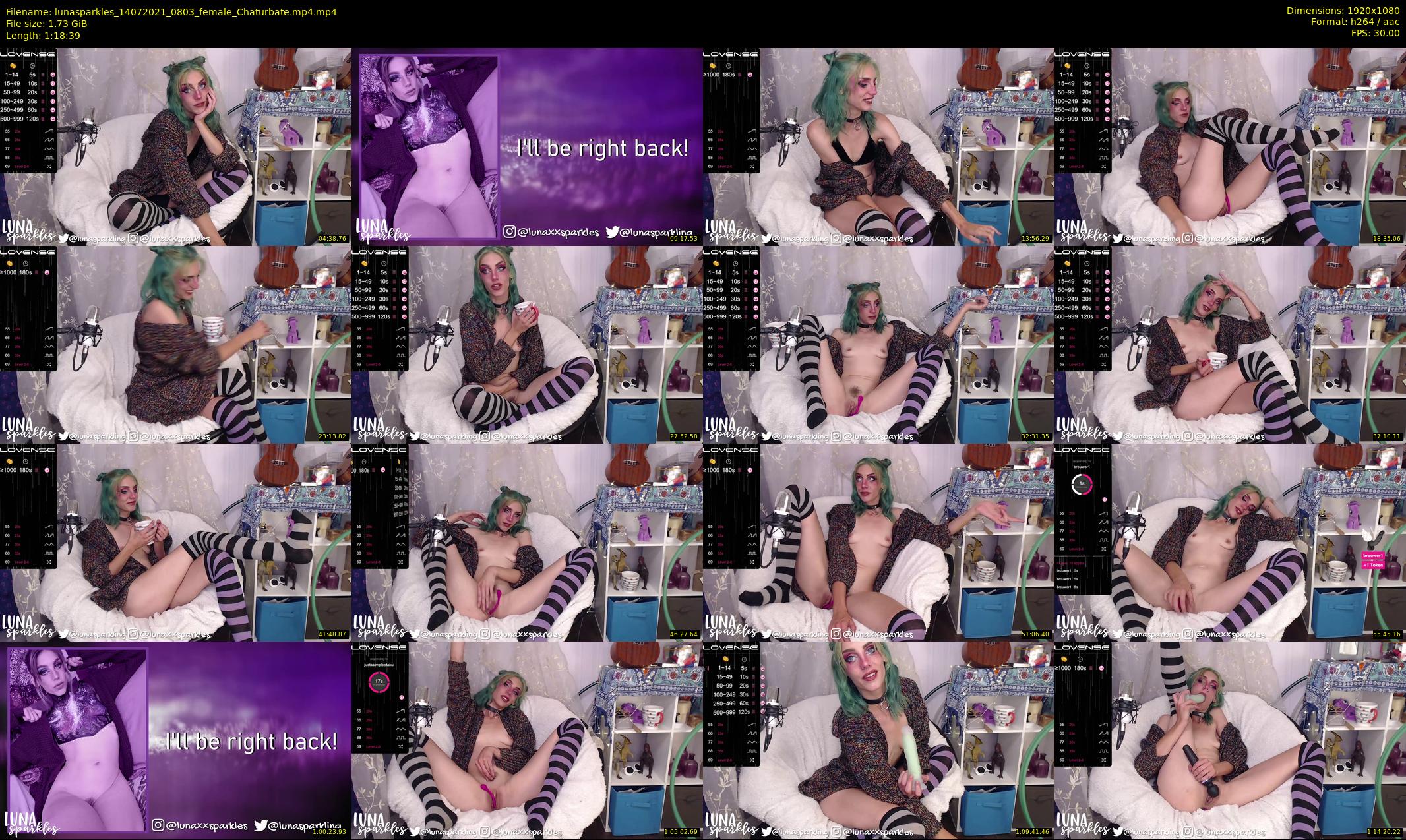 lunasparkles — 79 minute Chaturbate female cam show recording, 1080p, Jul 14, 2021