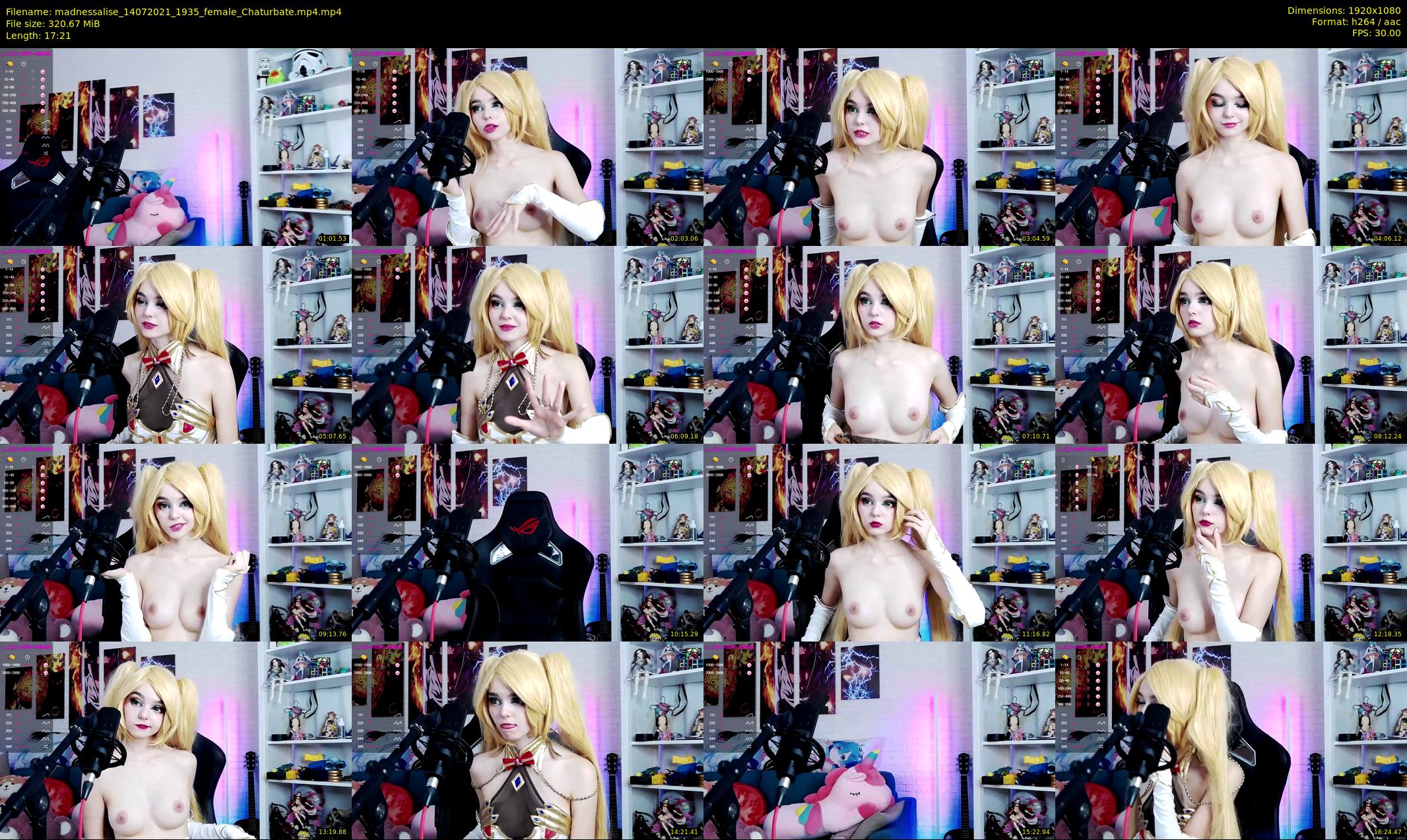 madnessalise — 18 minute Chaturbate female cam show recording, 1080p, Jul 14, 2021