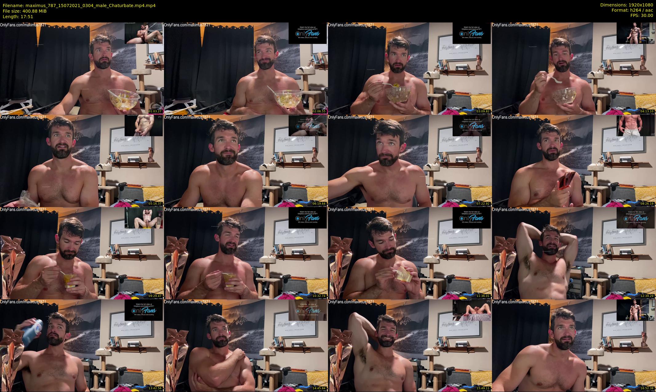 maximus_787 — 18 minute Chaturbate male cam show recording, 1080p, Jul 15, 2021