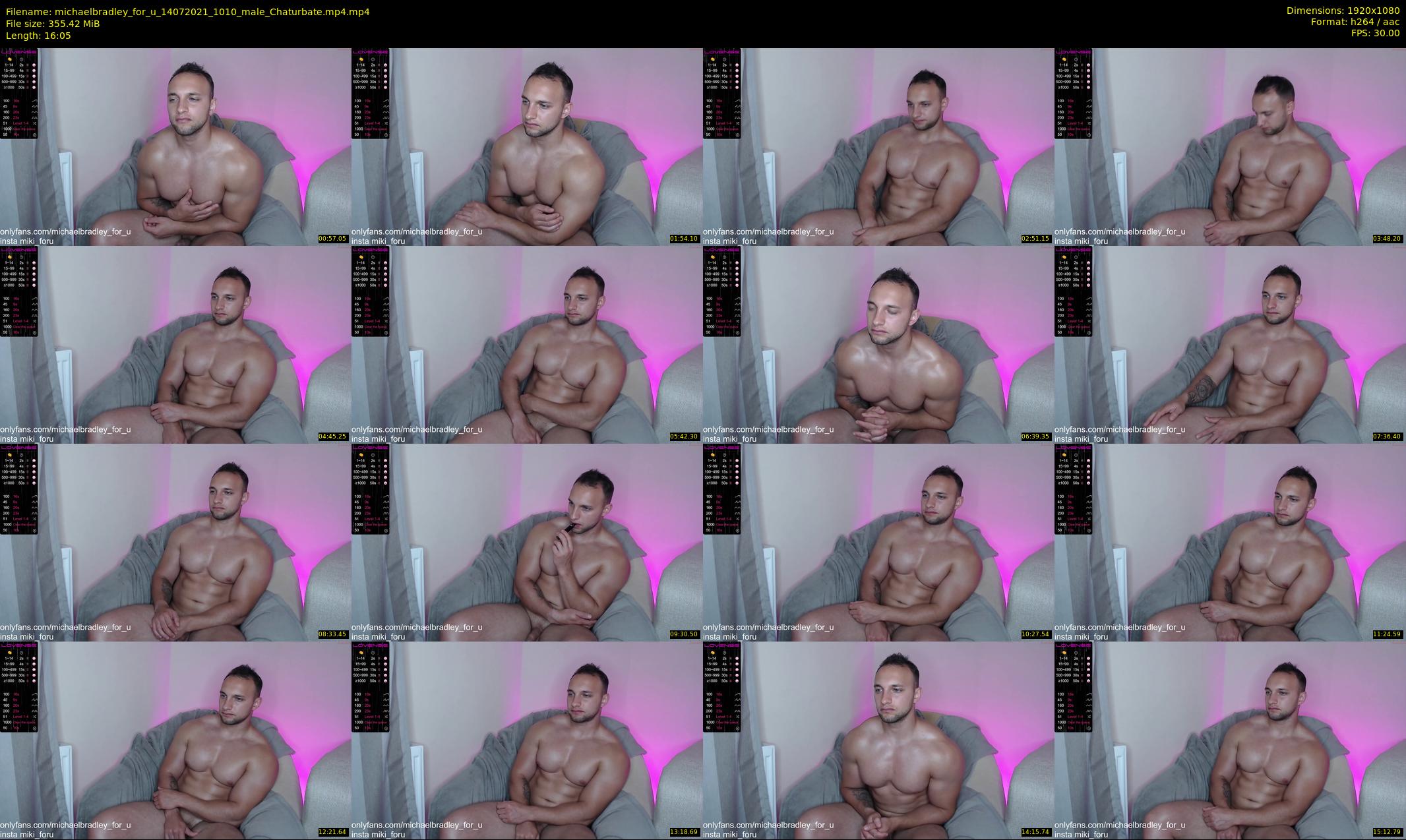 michaelbradley_for_u — 17 minute Chaturbate male cam show recording, 1080p, Jul 14, 2021