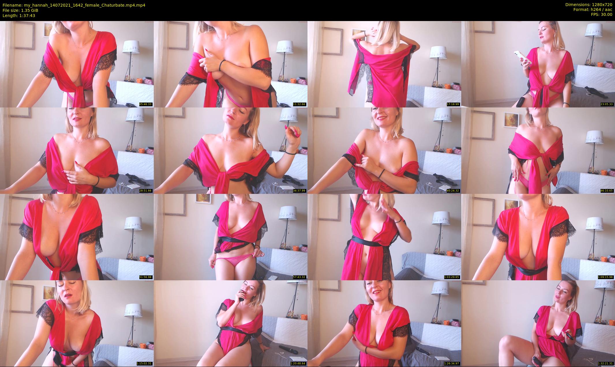 my_hannah — 98 minute Chaturbate female cam show recording, 720p, Jul 14, 2021