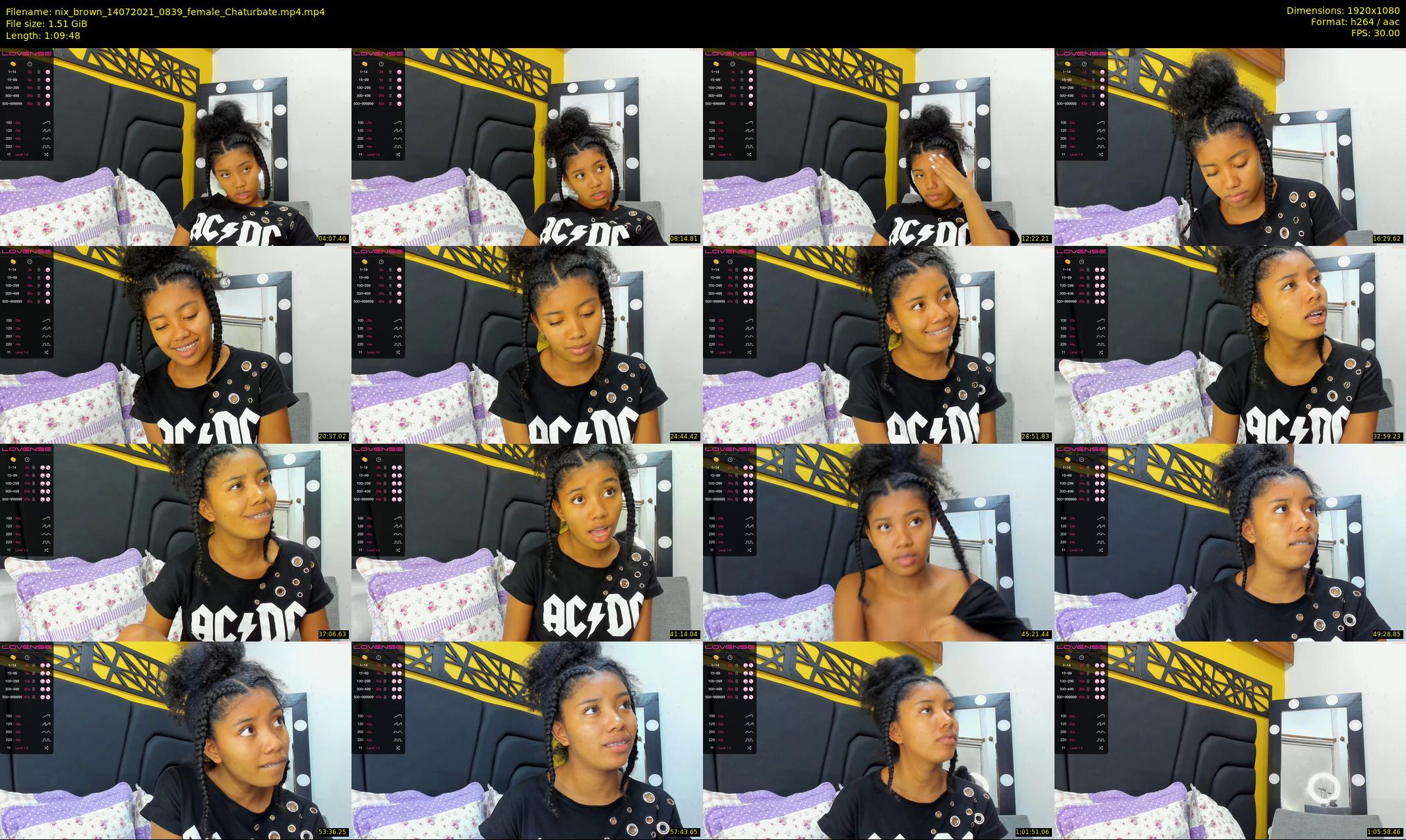 nix_brown — 70 minute Chaturbate female cam show recording, 1080p, Jul 14, 2021