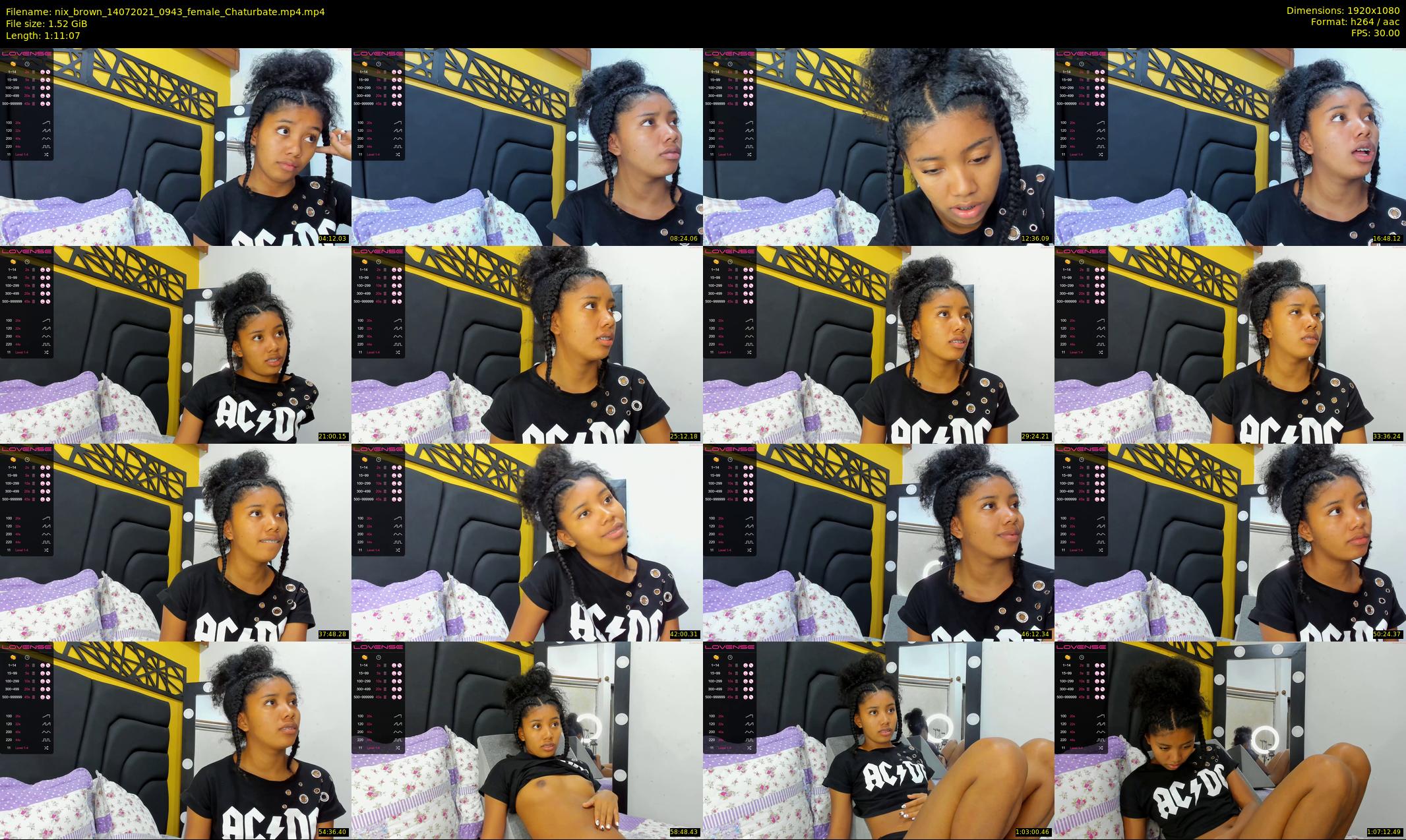 nix_brown — 72 minute Chaturbate female cam show recording, 1080p, Jul 14, 2021