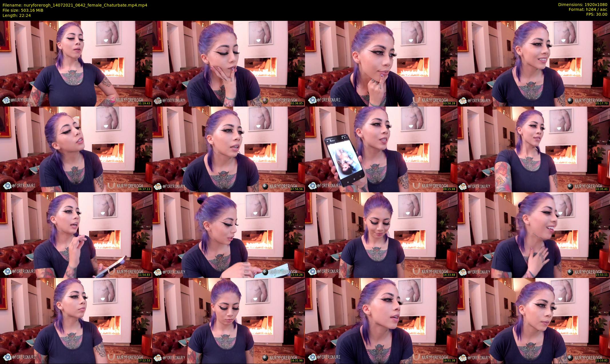nuryforerogh — 23 minute Chaturbate female cam show recording, 1080p, Jul 14, 2021