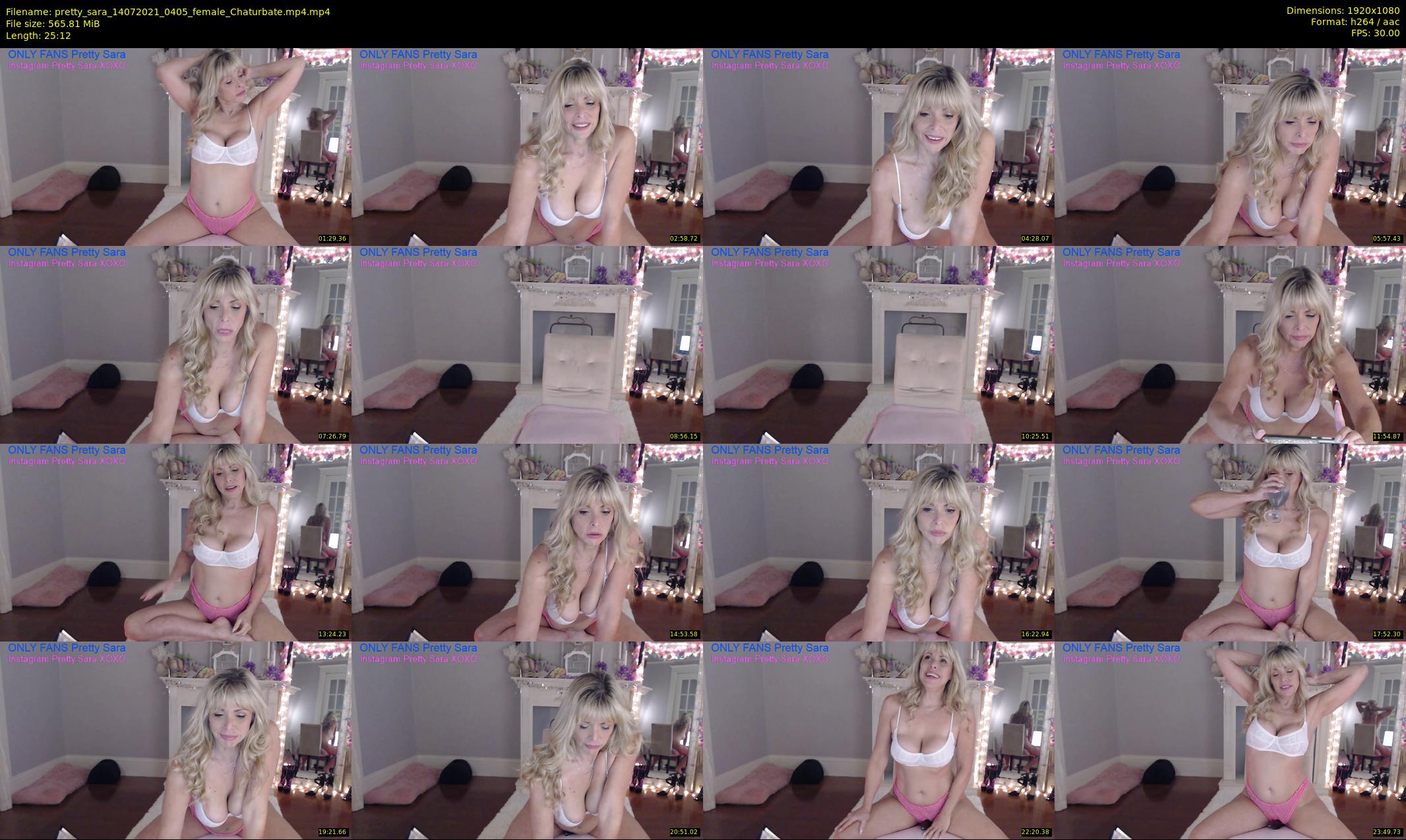 pretty_sara — 26 minute Chaturbate female cam show recording, 1080p, Jul 14, 2021