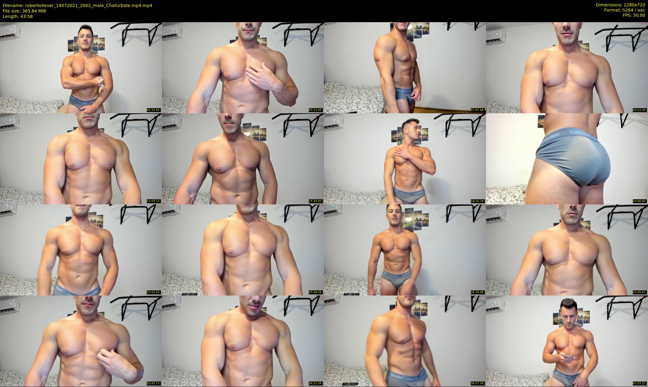 roberto4ever — 44 minute Chaturbate male cam show recording, 720p, Jul 14, 2021
