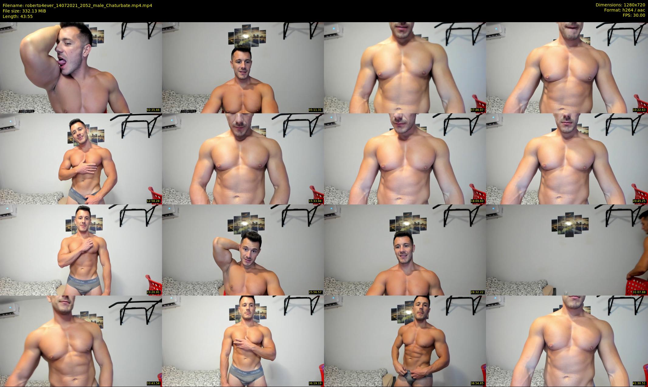 roberto4ever — 44 minute Chaturbate male cam show recording, 720p, Jul 14, 2021